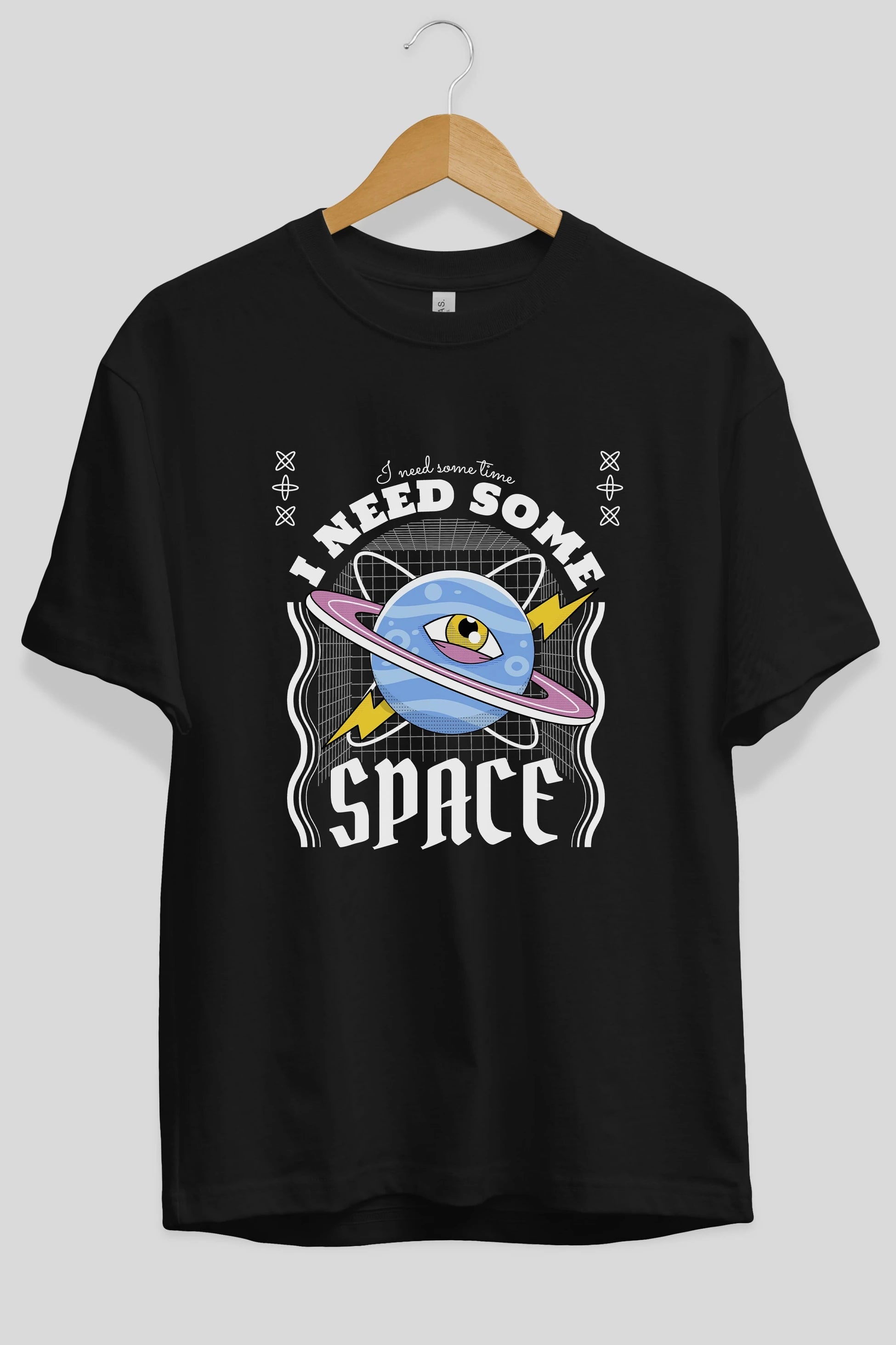 I Need Some Space Ön Baskılı Oversize t-shirt Erkek Kadın Unisex