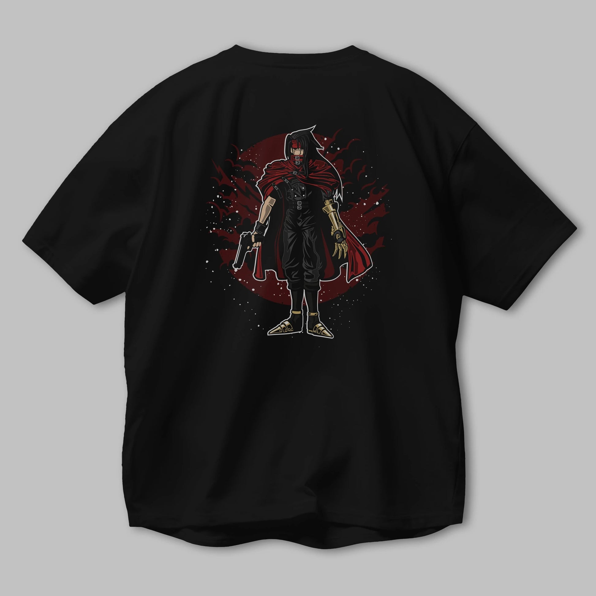FINAL FANTASY Arka Baskılı Oversize t-shirt Erkek Kadın Unisex %100 Pamuk