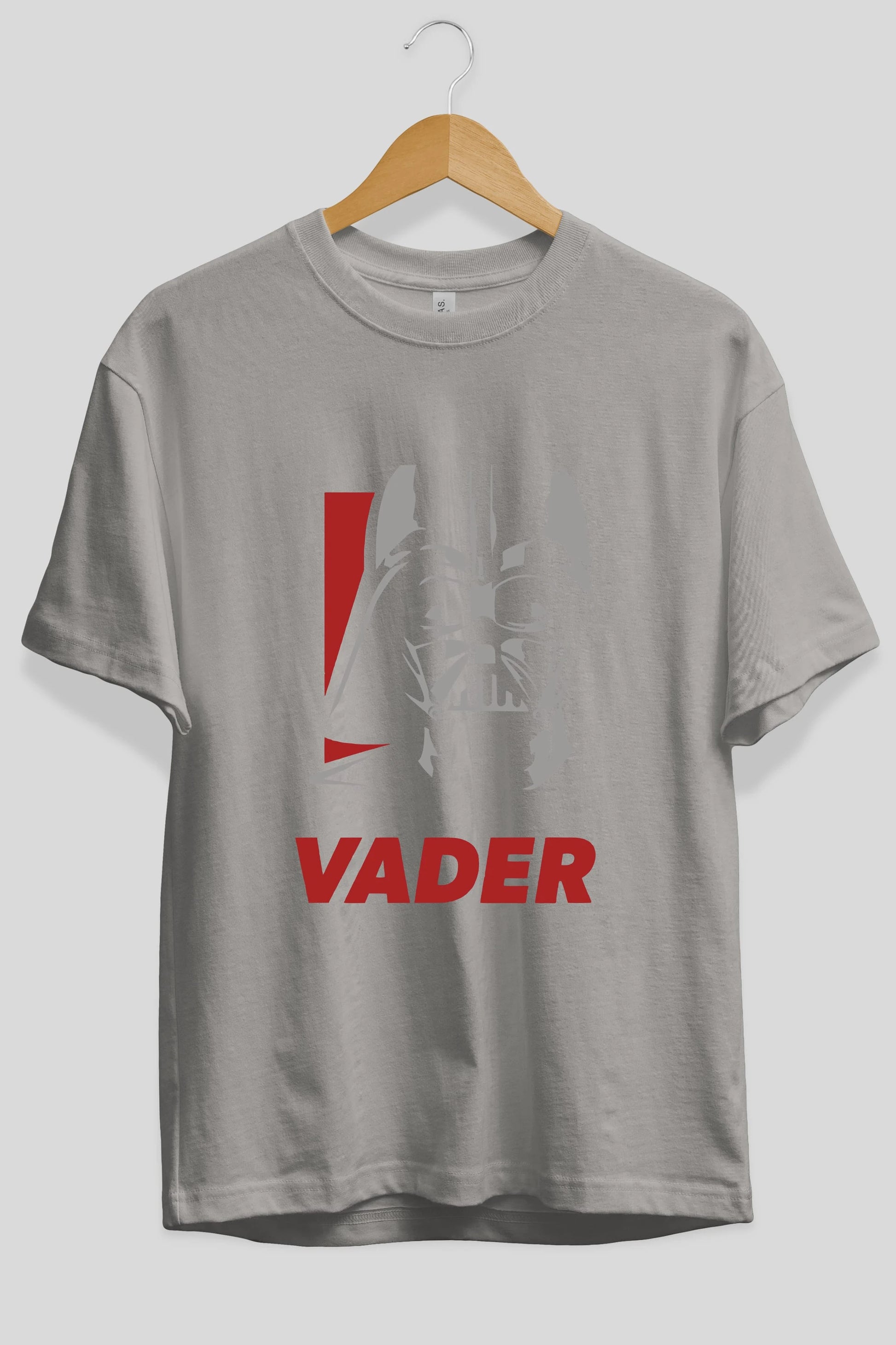 Darth Vader Ön Baskılı Oversize t-shirt Erkek Kadın Unisex %100 Pamuk Bisiklet Yaka tişort