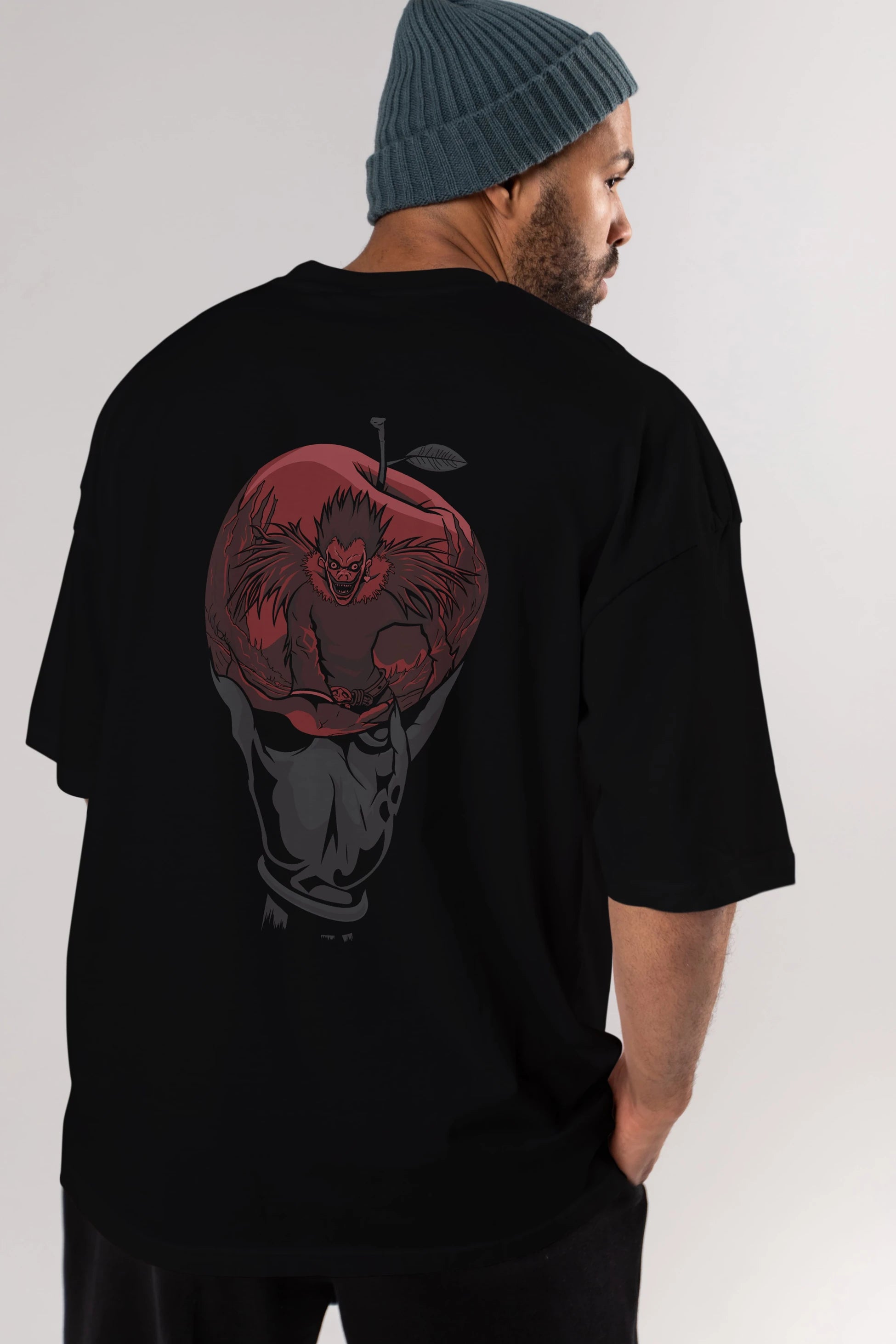DEATH NOTE -RYUK Anime Arka Baskılı Oversize t-shirt Erkek Kadın Unisex