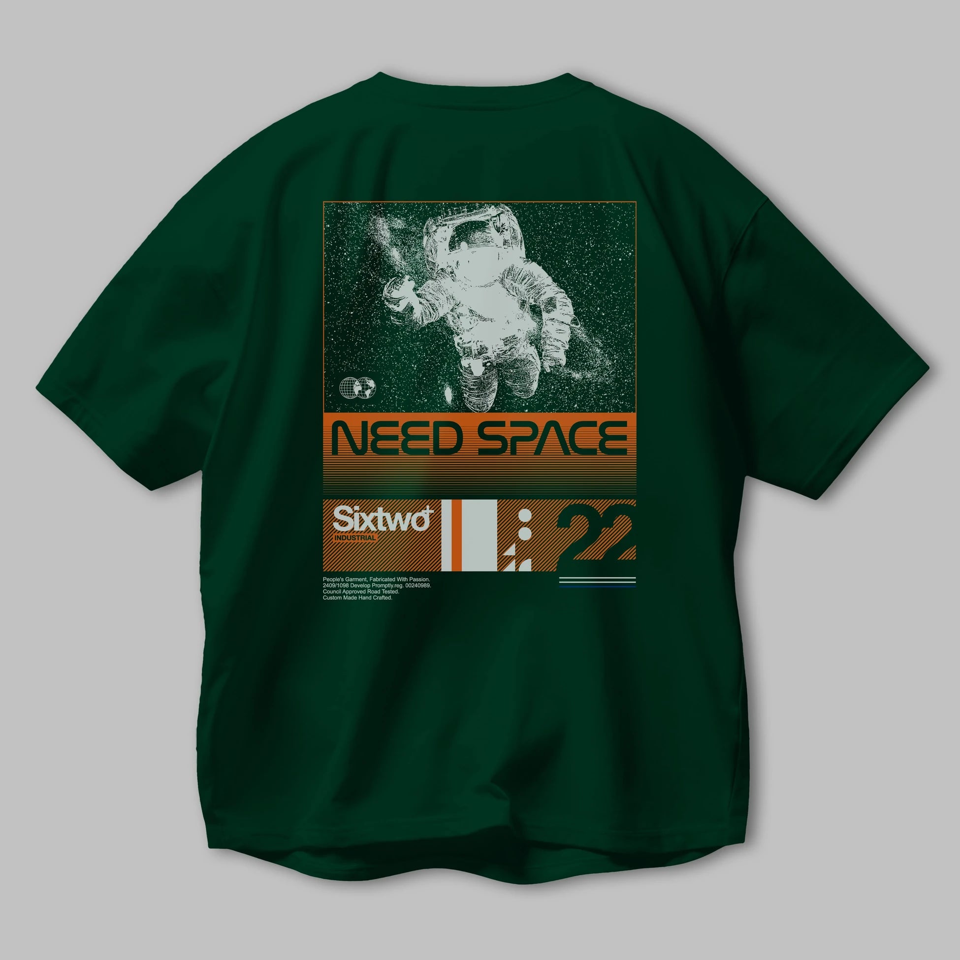 Need Space Arka Baskılı Oversize t-shirt Erkek Kadın Unisex