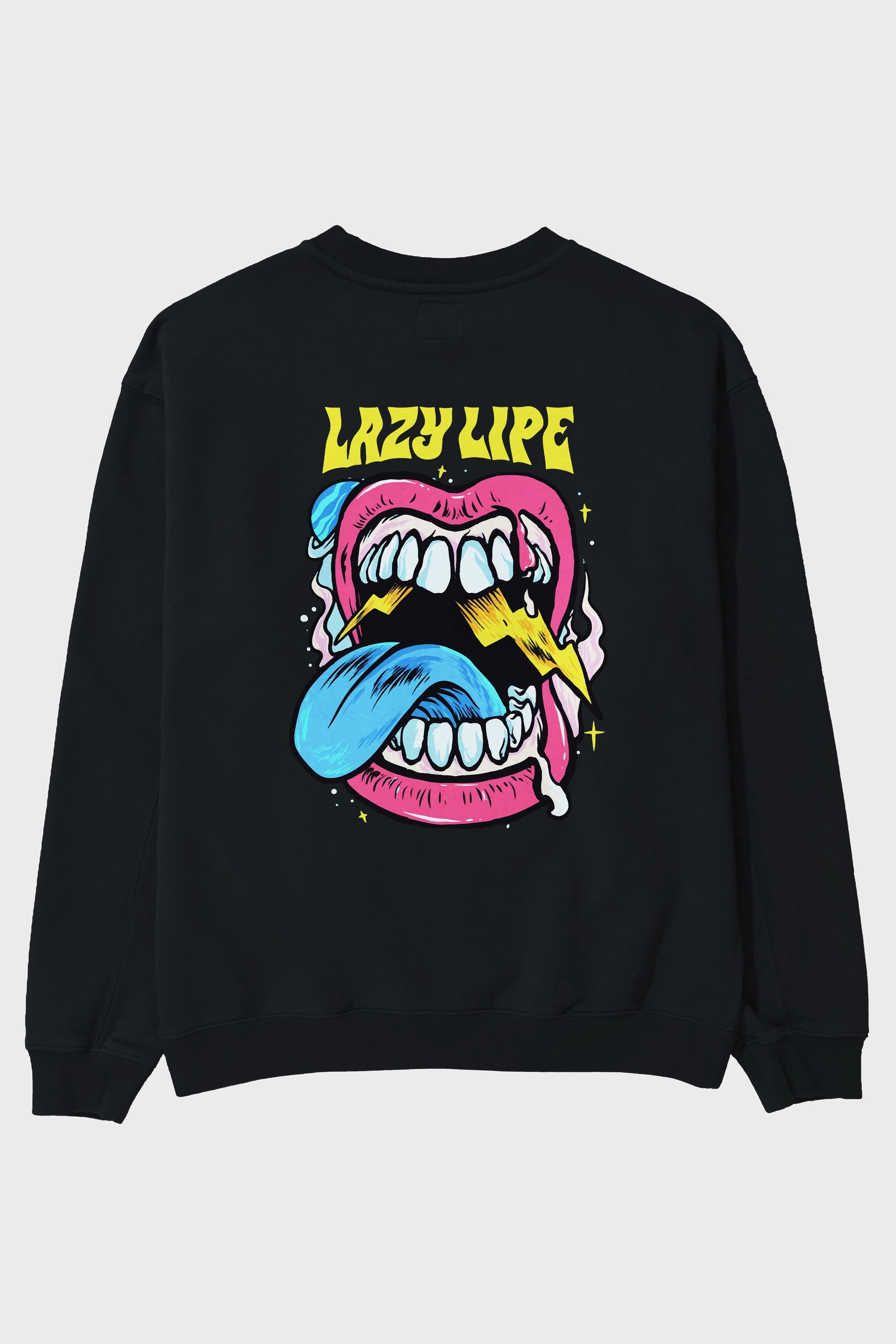 Lazy Lipe Arka Baskılı Oversize Sweatshirt Erkek Kadın Unisex
