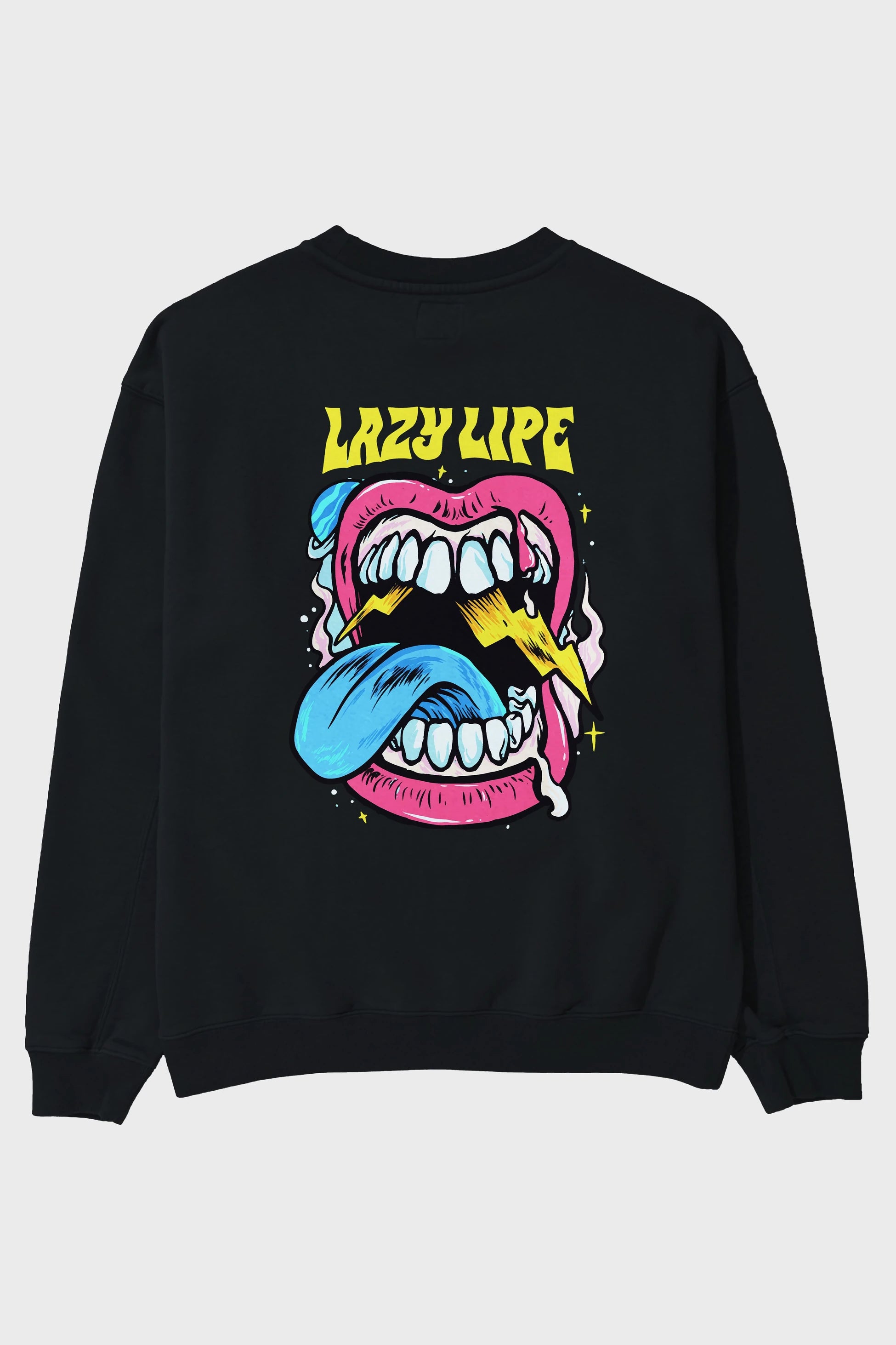 Lazy Lipe Arka Baskılı Oversize Sweatshirt Erkek Kadın Unisex