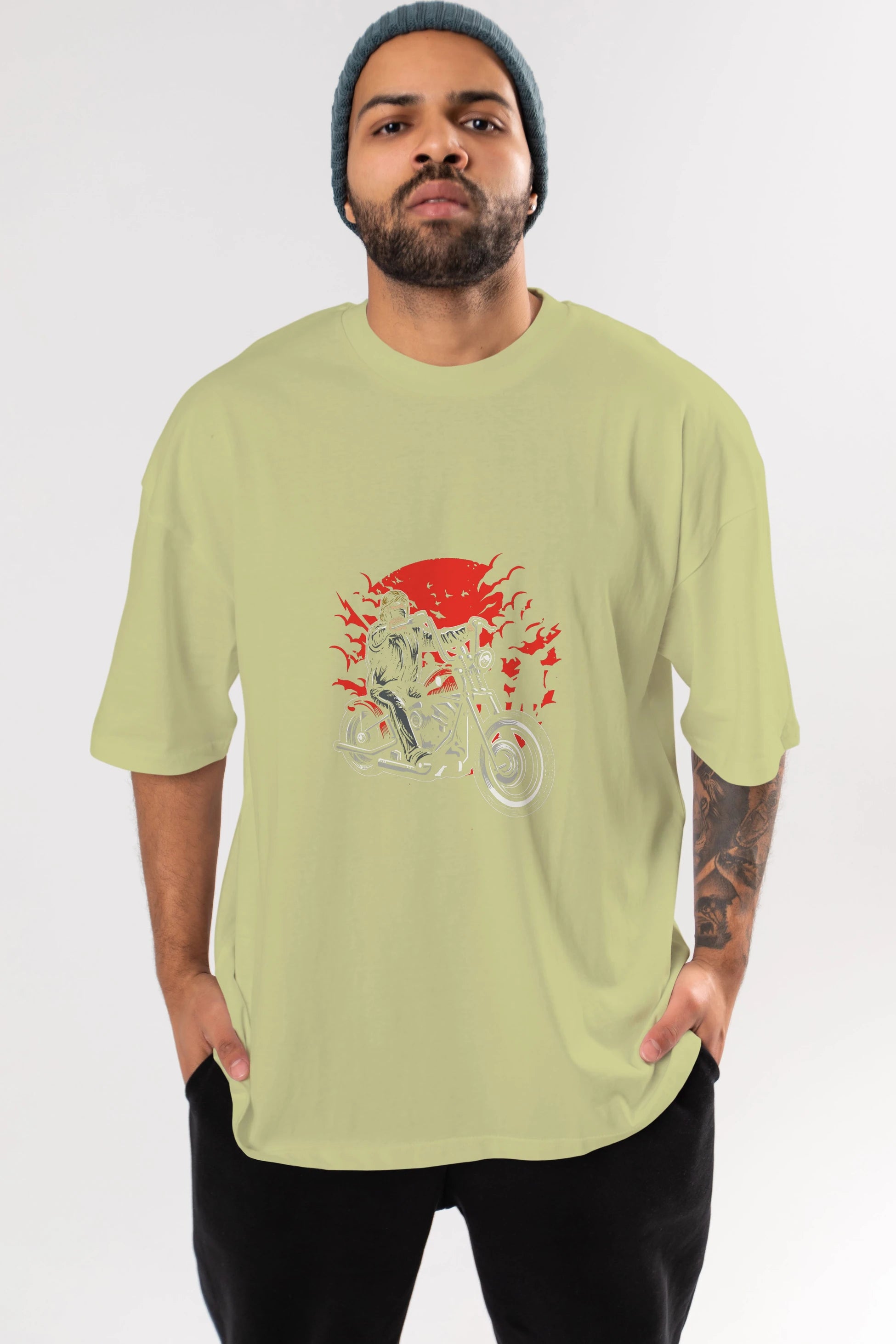 Zombie Slayer Ön Baskılı Oversize t-shirt Erkek Kadın Unisex %100 Pamuk tişort