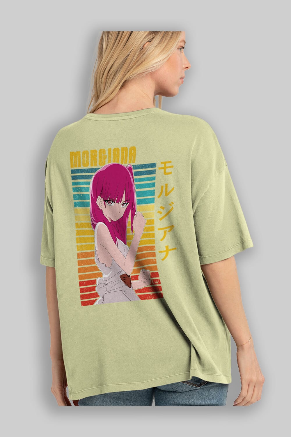 Morgiana 3 Anime Arka Baskılı Oversize t-shirt Erkek Kadın Unisex