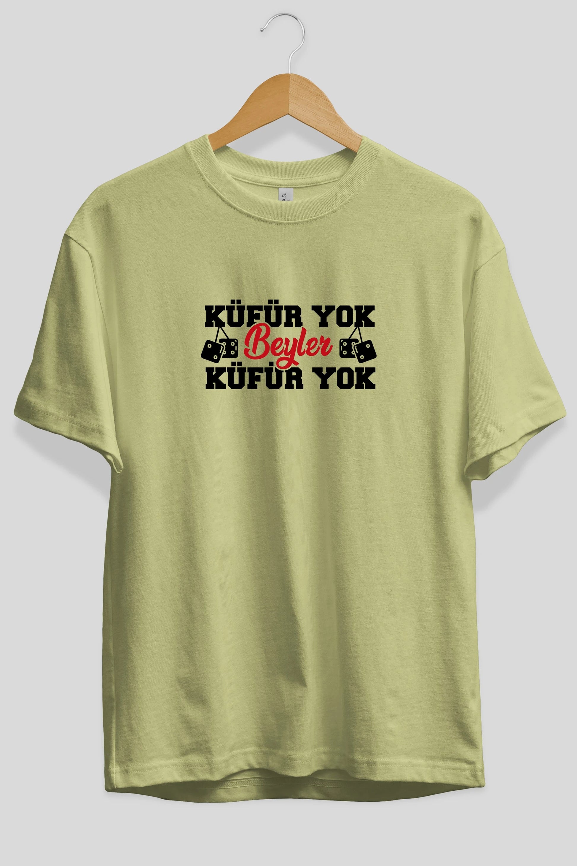 Küfür Yok Beyler Ön Baskılı Oversize t-shirt %100 pamuk Erkek Kadın Unisex