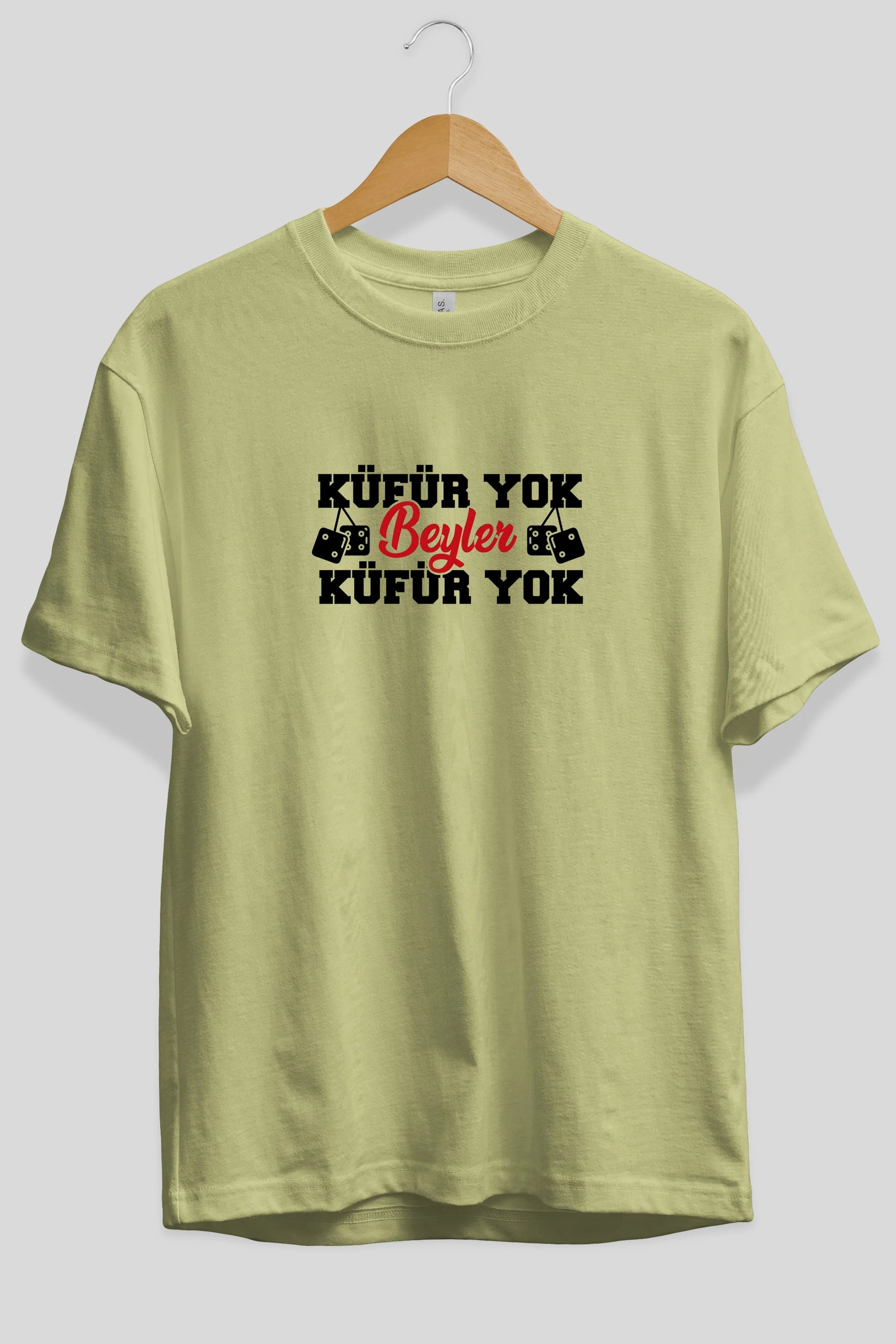 Küfür Yok Beyler Ön Baskılı Oversize t-shirt %100 pamuk Erkek Kadın Unisex