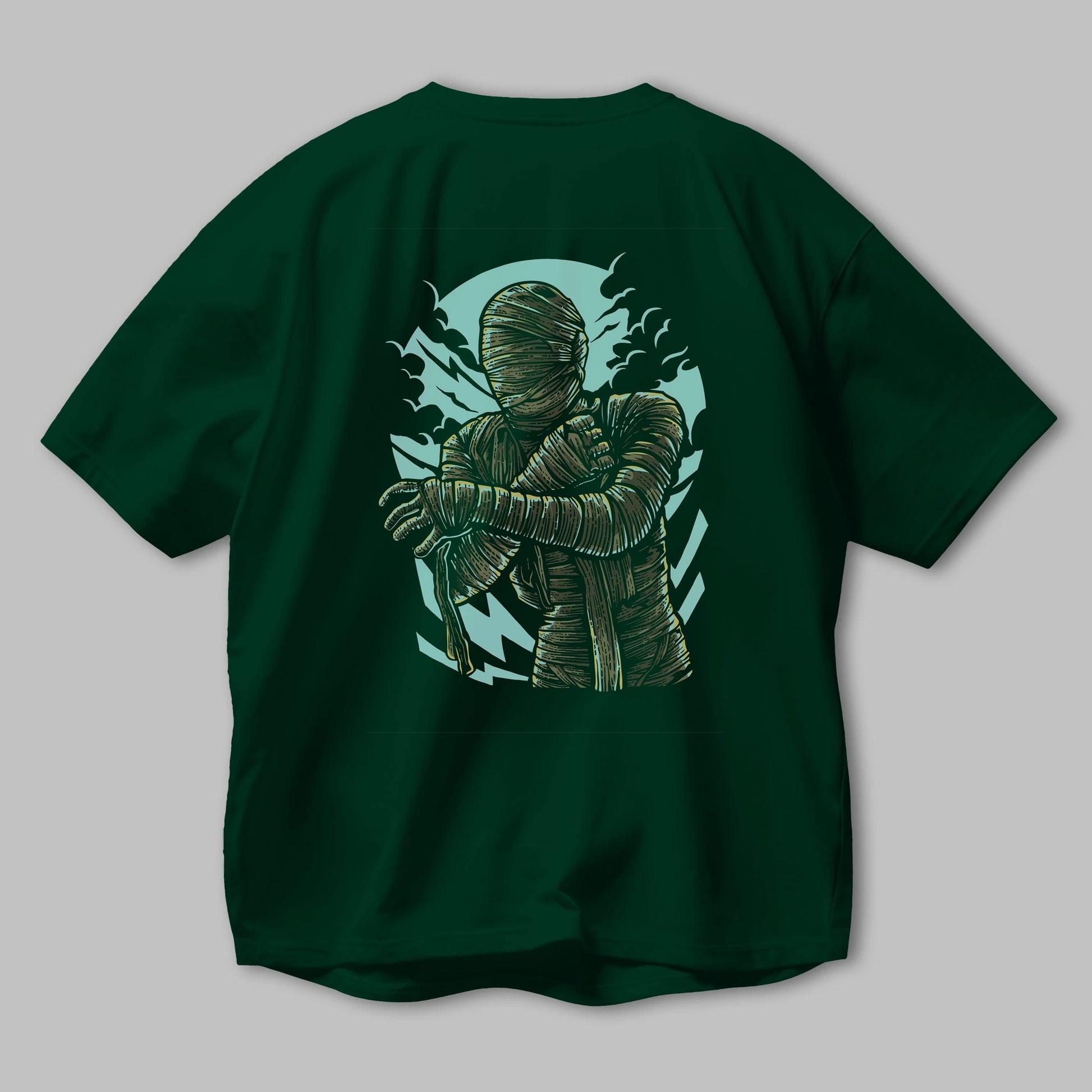 The Mummy Arka Baskılı Oversize t-shirt Erkek Kadın Unisex %100 Pamuk