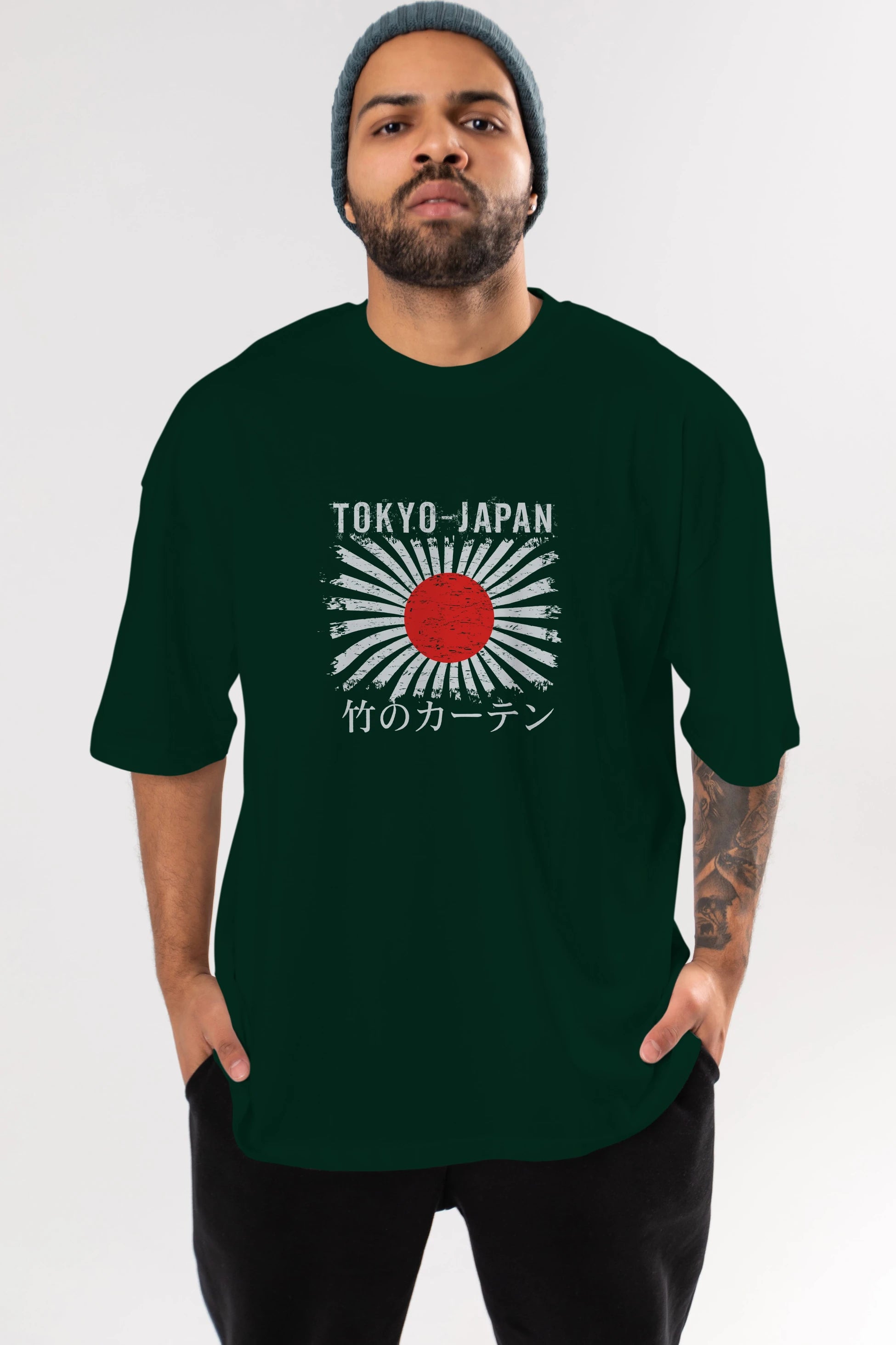 Tokyo Japan Ön Baskılı Oversize t-shirt Erkek Kadın Unisex