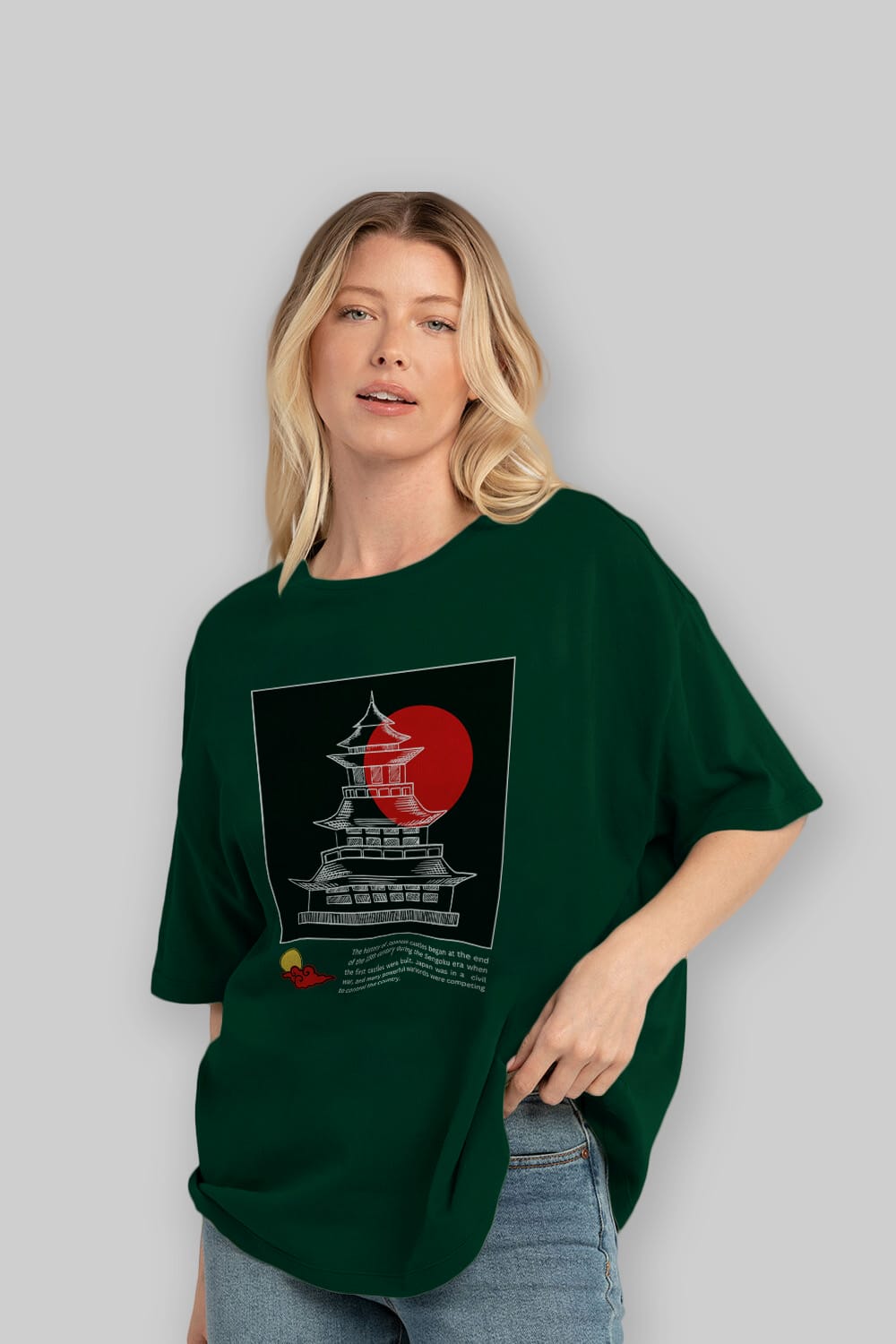 Japan Streetwear Ön Baskılı Oversize t-shirt Erkek Kadın Unisex