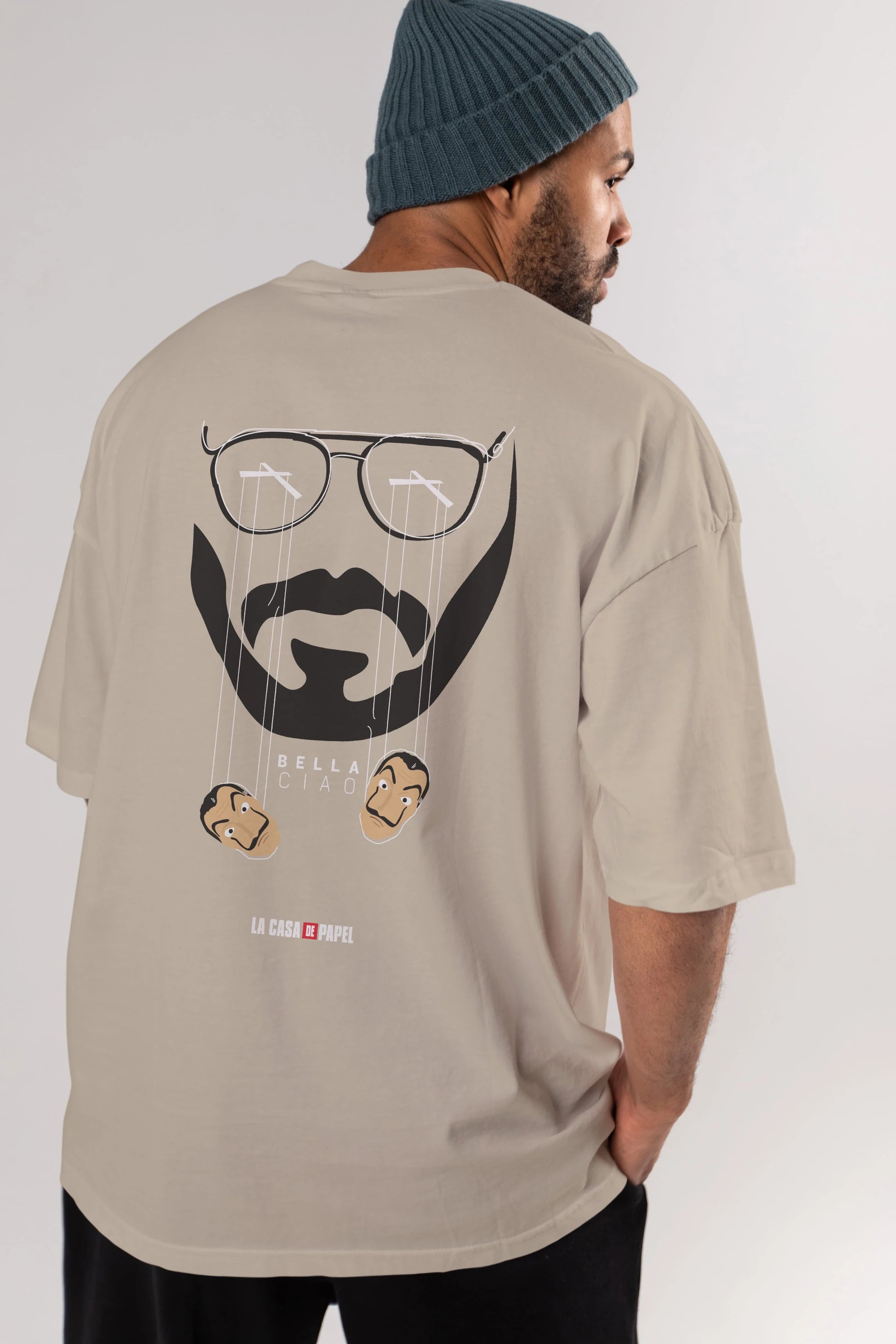 La Casa De Papel (11) Arka Baskılı Oversize t-shirt Erkek Kadın Unisex %100 Pamuk Bisiklet Yaka tişort