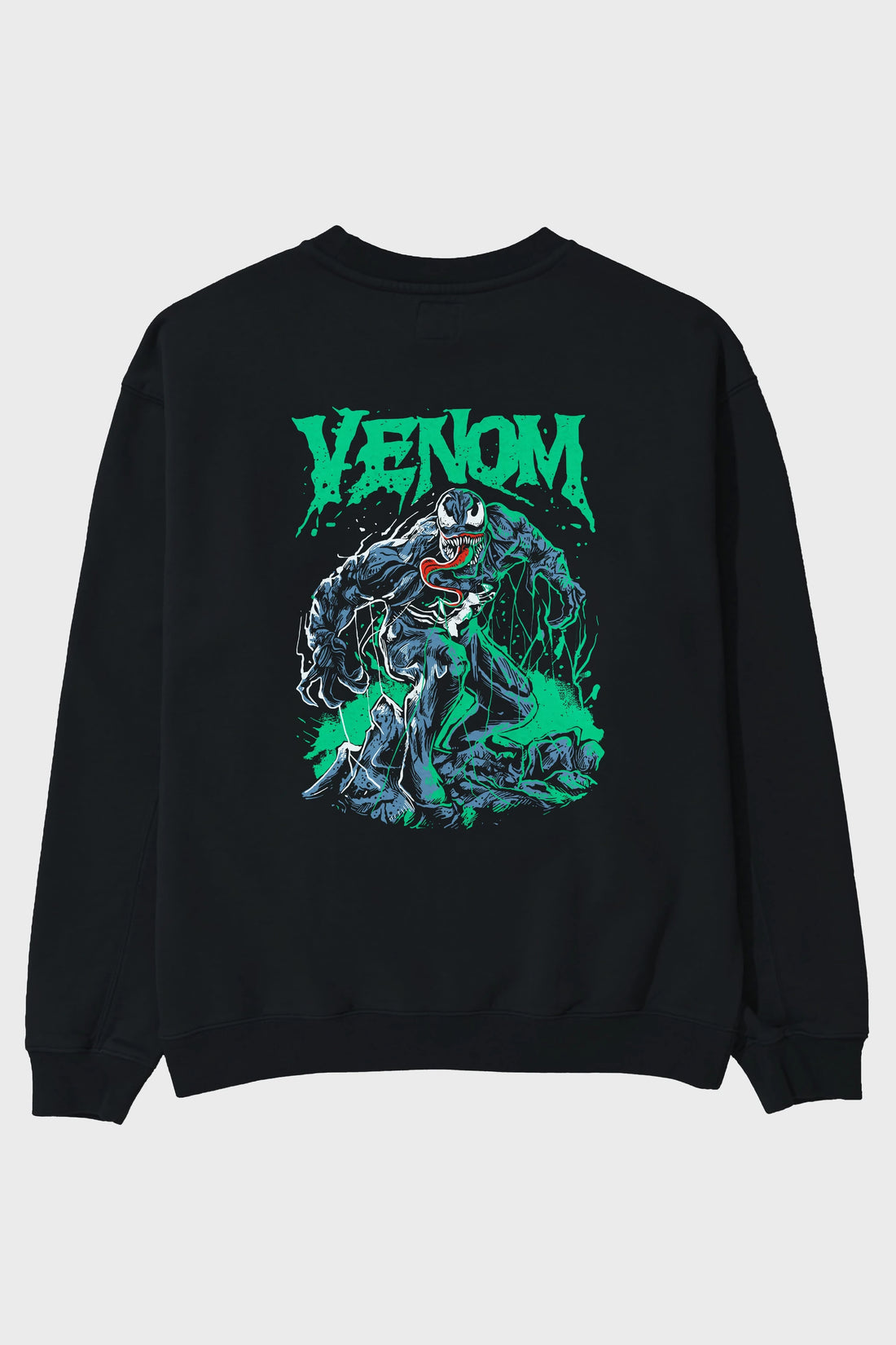 Venom (3) Arka Baskılı Oversize Sweatshirt Erkek Kadın Unisex