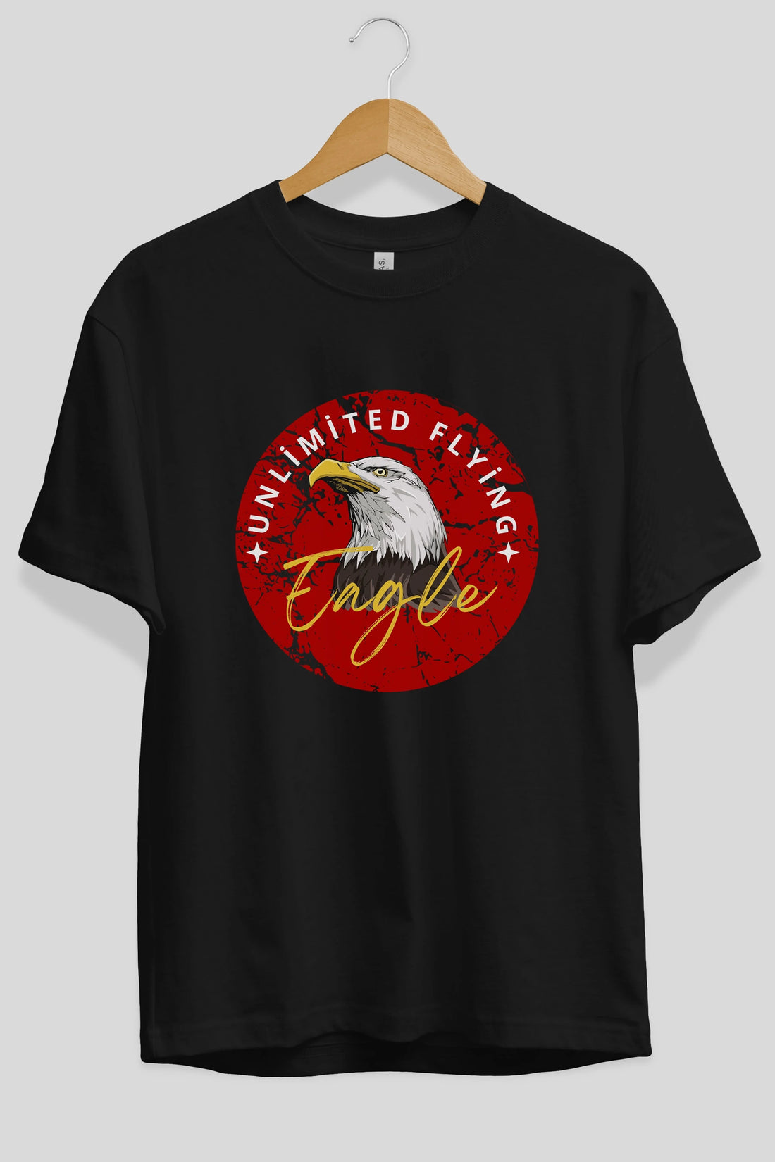 Unlimited Flying Yazılı Ön Baskılı Oversize t-shirt Erkek Kadın Unisex