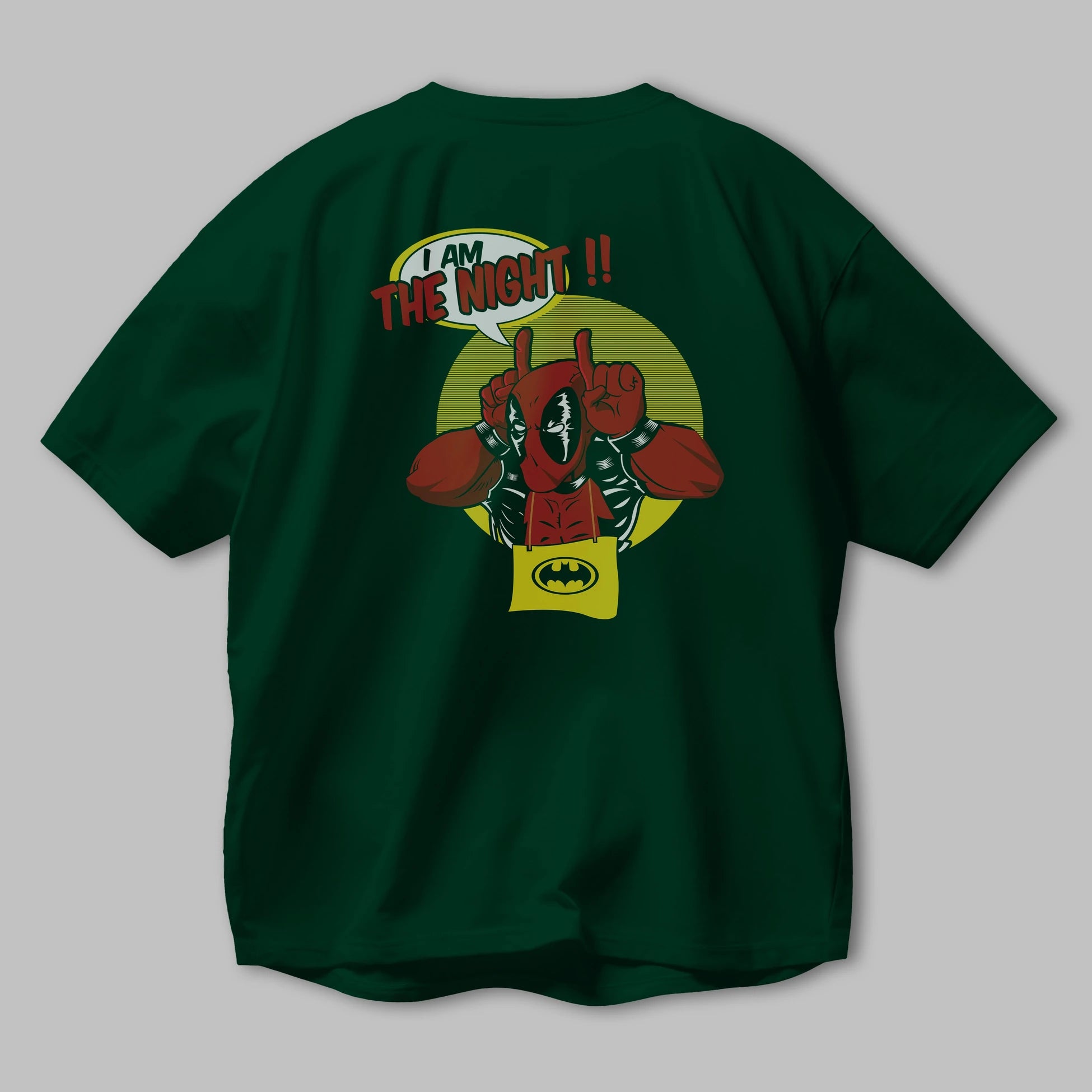Deadpool (1) Arka Baskılı Oversize t-shirt Erkek Kadın Unisex %100 Pamuk Bisiklet Yaka tişort