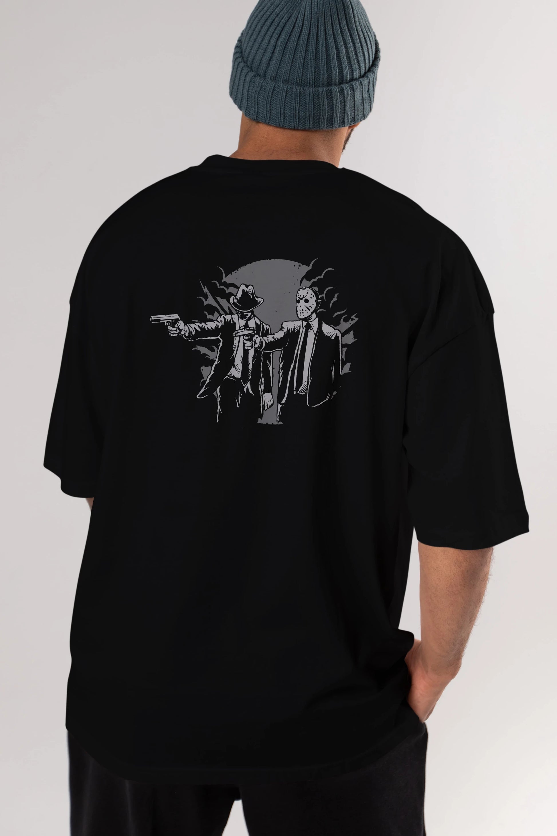 Pulp Killer Arka Baskılı Oversize t-shirt Erkek Kadın Unisex %100 Pamuk