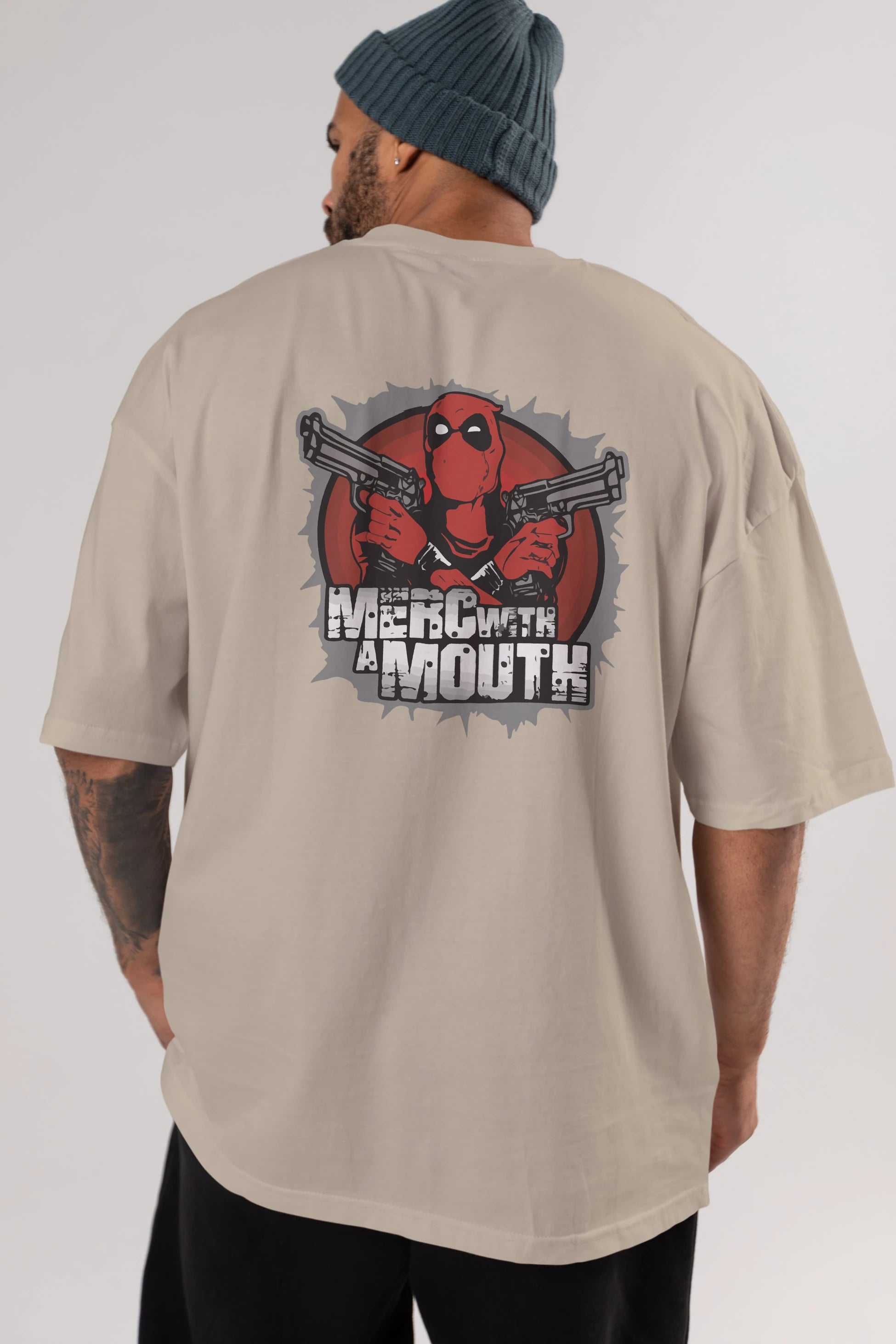 Deadpool (13) Arka Baskılı Oversize t-shirt Erkek Kadın Unisex %100 Pamuk Bisiklet Yaka tişort