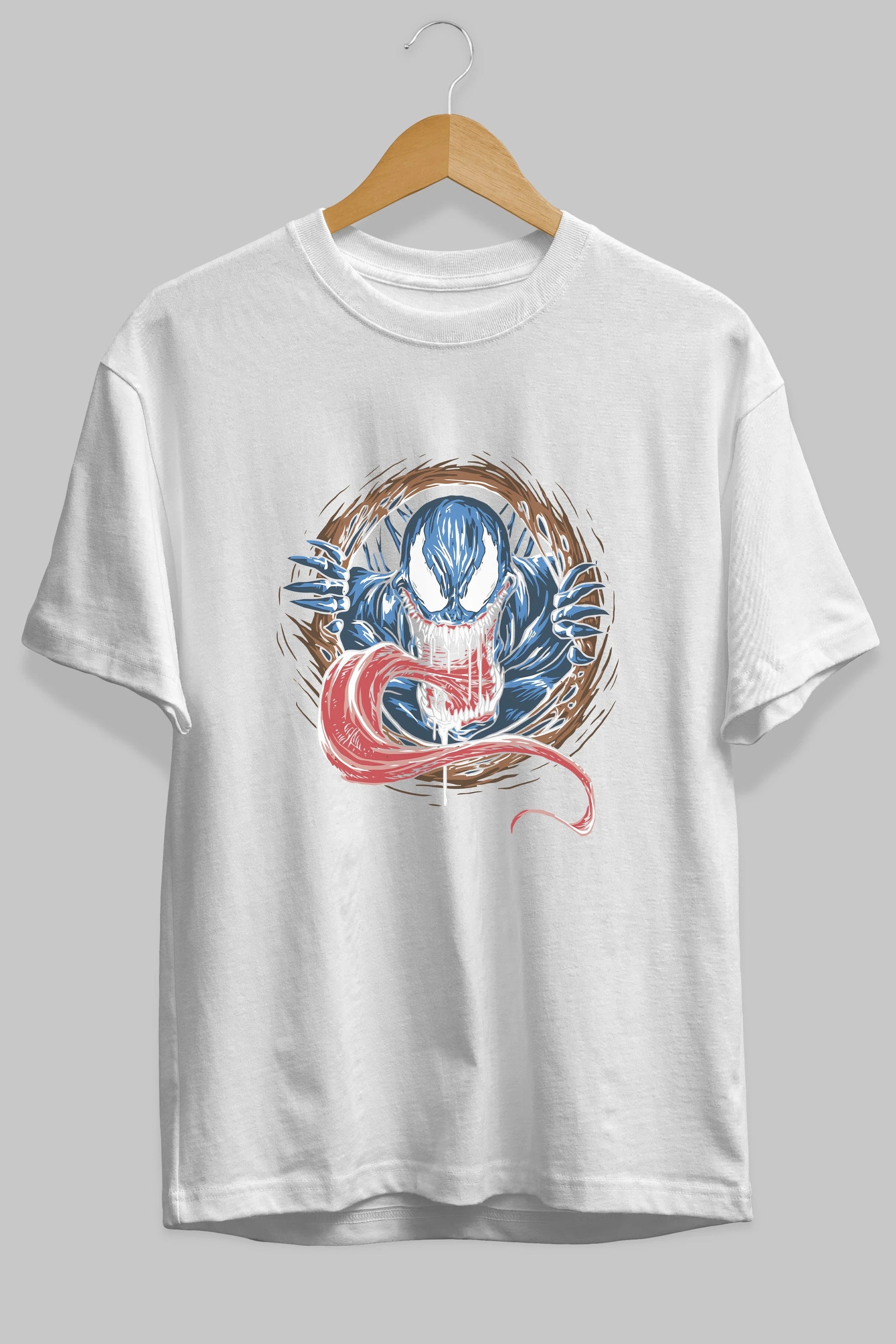 Venom (7) Ön Baskılı Oversize t-shirt Erkek Kadın Unisex %100 Pamuk Bisiklet Yaka tişort