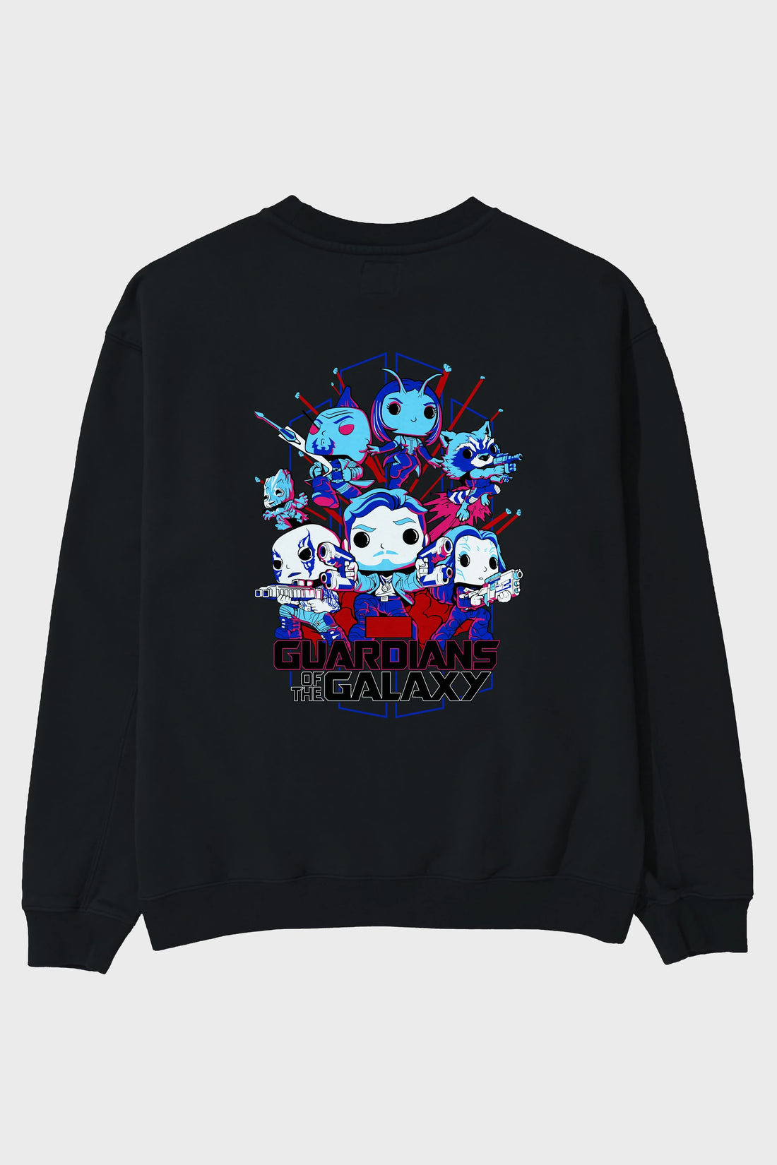 Guardians of the Galaxy Arka Baskılı Oversize Sweatshirt Erkek Kadın Unisex