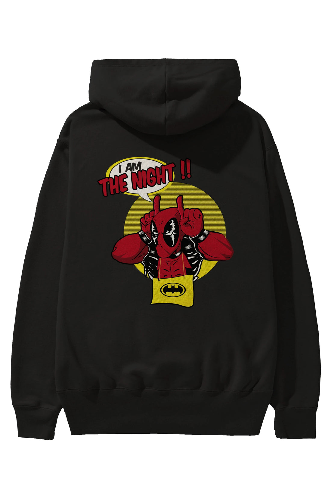 Deadpool (1) Arka Baskılı Hoodie Oversize Kapüşonlu Sweatshirt Erkek Kadın Unisex