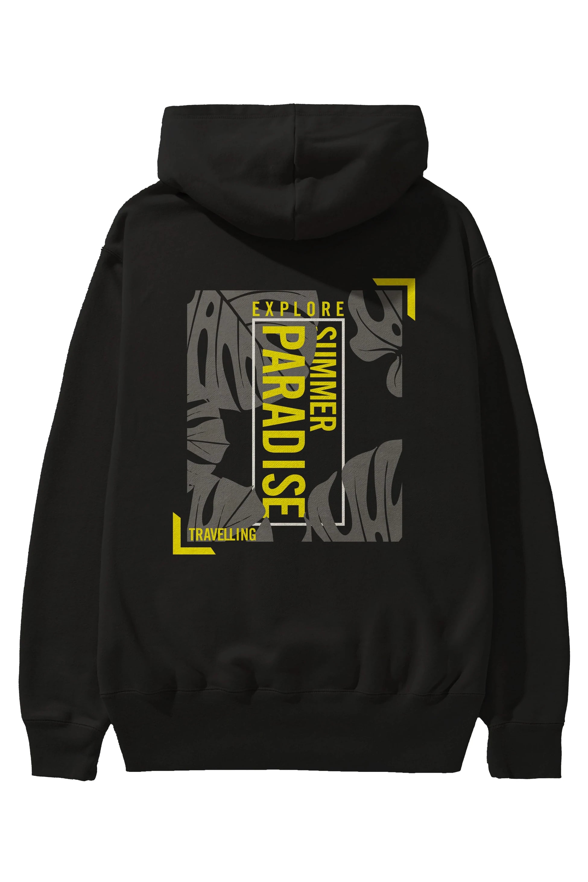 Explore Summer Arka Baskılı Hoodie Oversize Kapüşonlu Sweatshirt Erkek Kadın Unisex