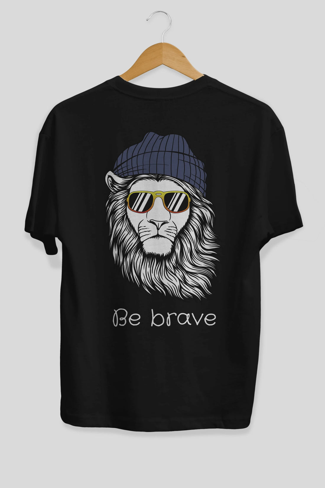 Be Brave Arka Baskılı Oversize t-shirt Erkek Kadın Unisex