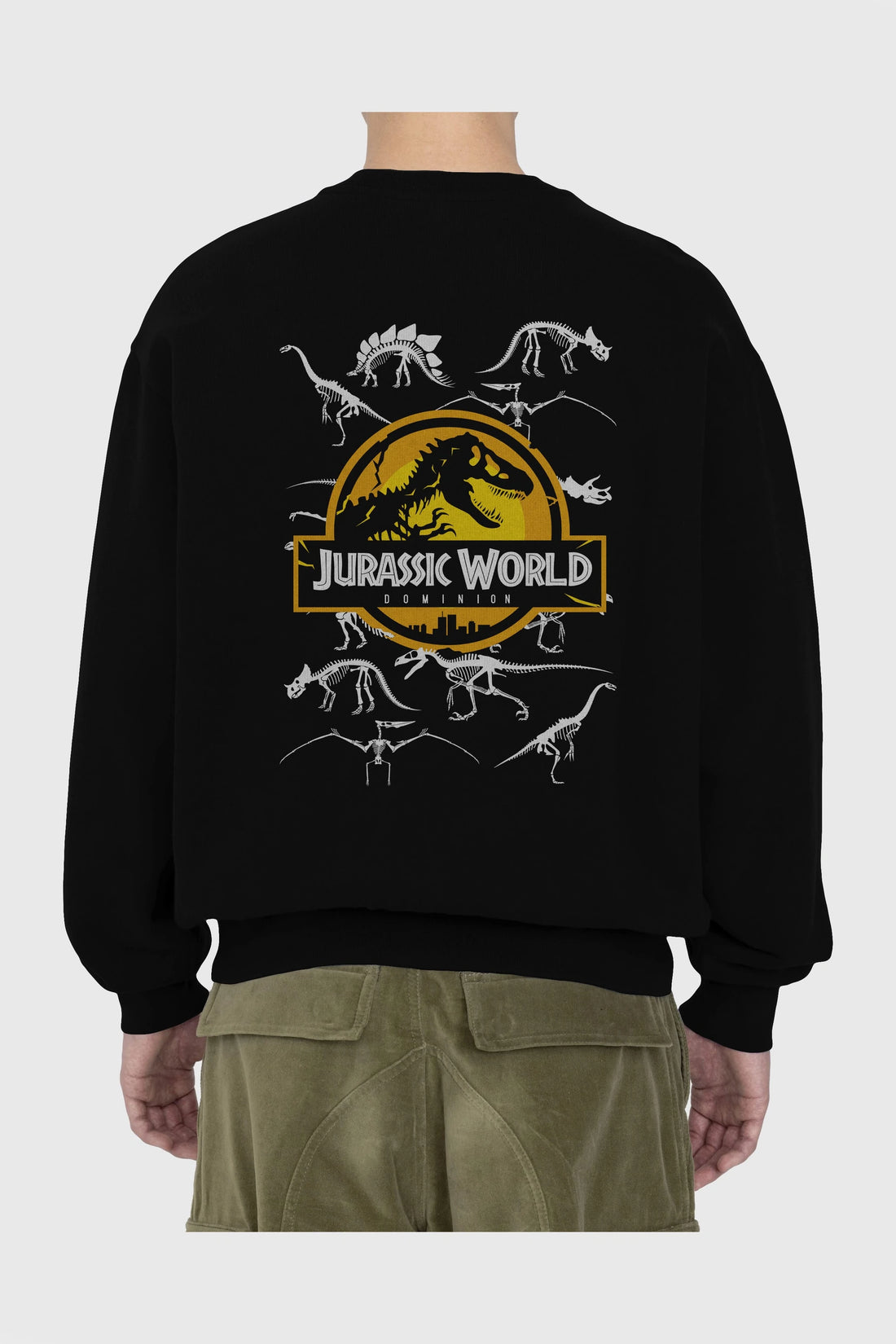 Jurassic Park (5) Arka Baskılı Oversize Sweatshirt Erkek Kadın Unisex