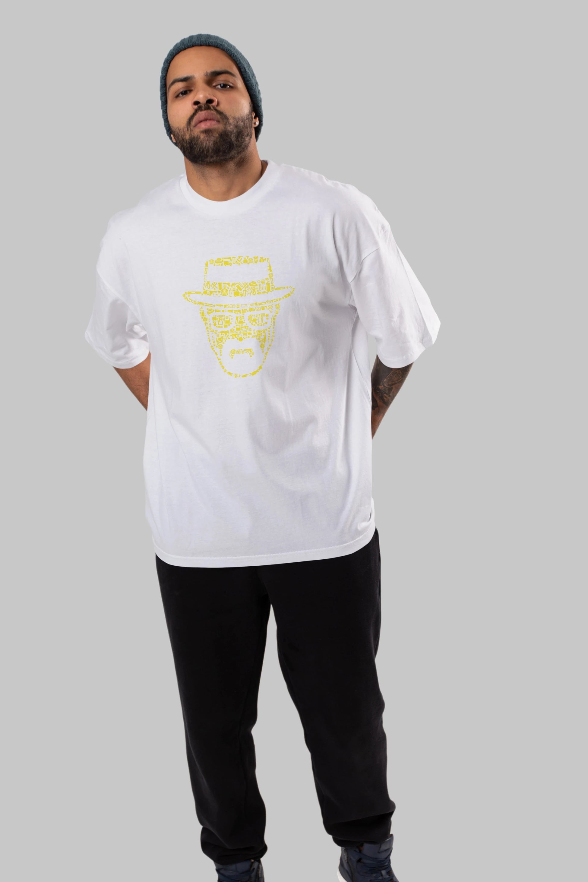 The Chronicle Ön Baskılı Oversize t-shirt %100 pamuk Erkek Kadın Unisex