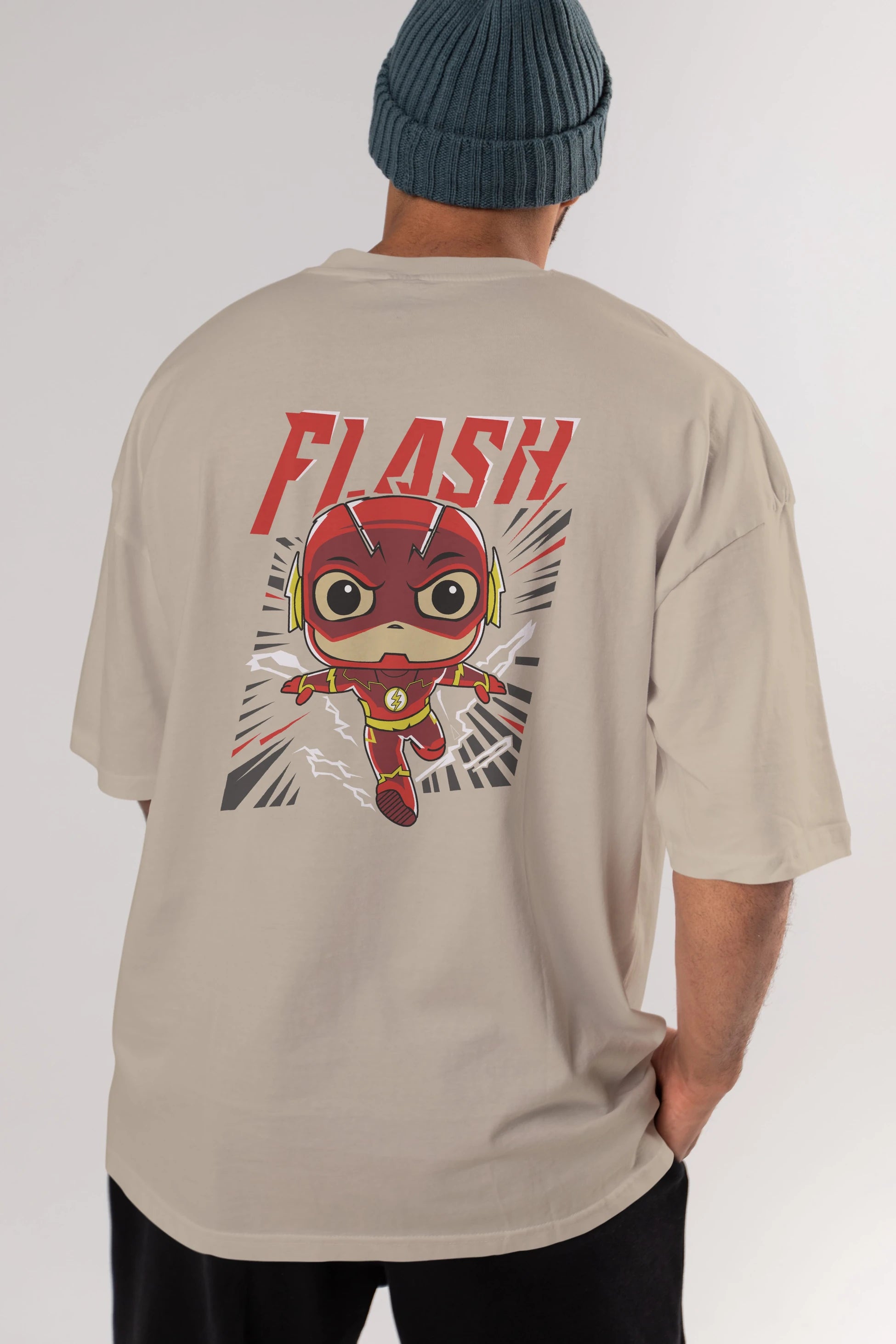 Flash Avengers (4) Arka Baskılı Oversize t-shirt Erkek Kadın Unisex %100 Pamuk Bisiklet Yaka tişort