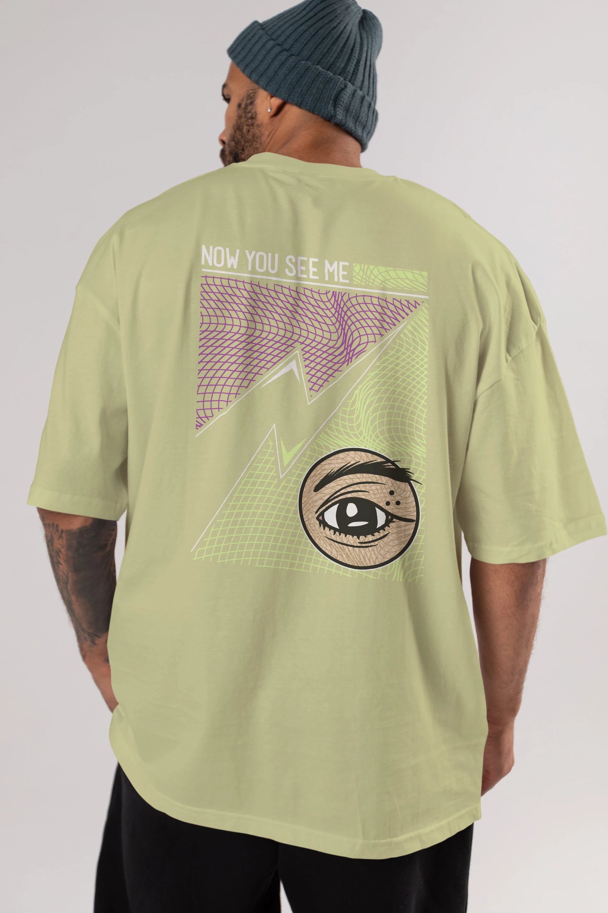Now You See Me Arka Baskılı Oversize t-shirt Erkek Kadın Unisex