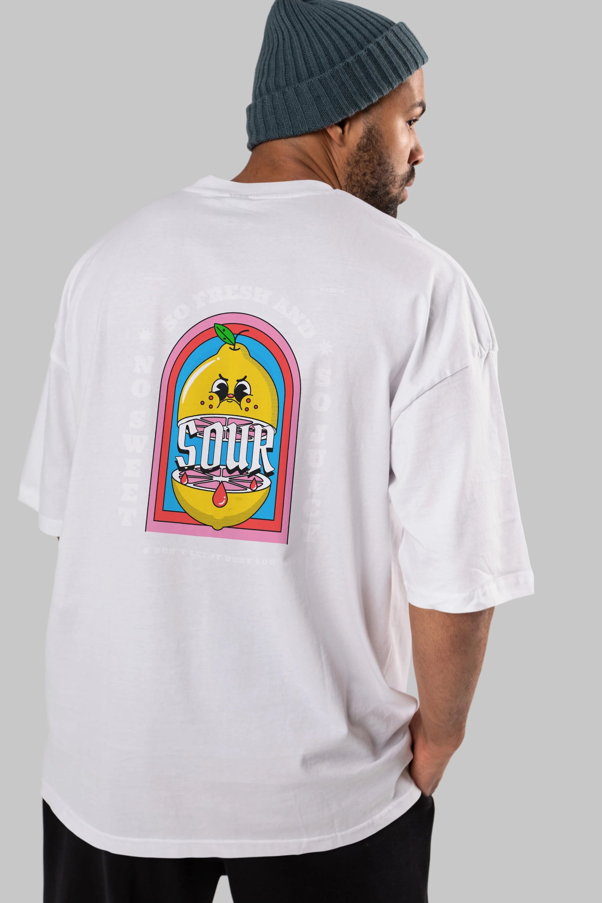 So Fresh And Sour Arka Baskılı Oversize t-shirt Erkek Kadın Unisex