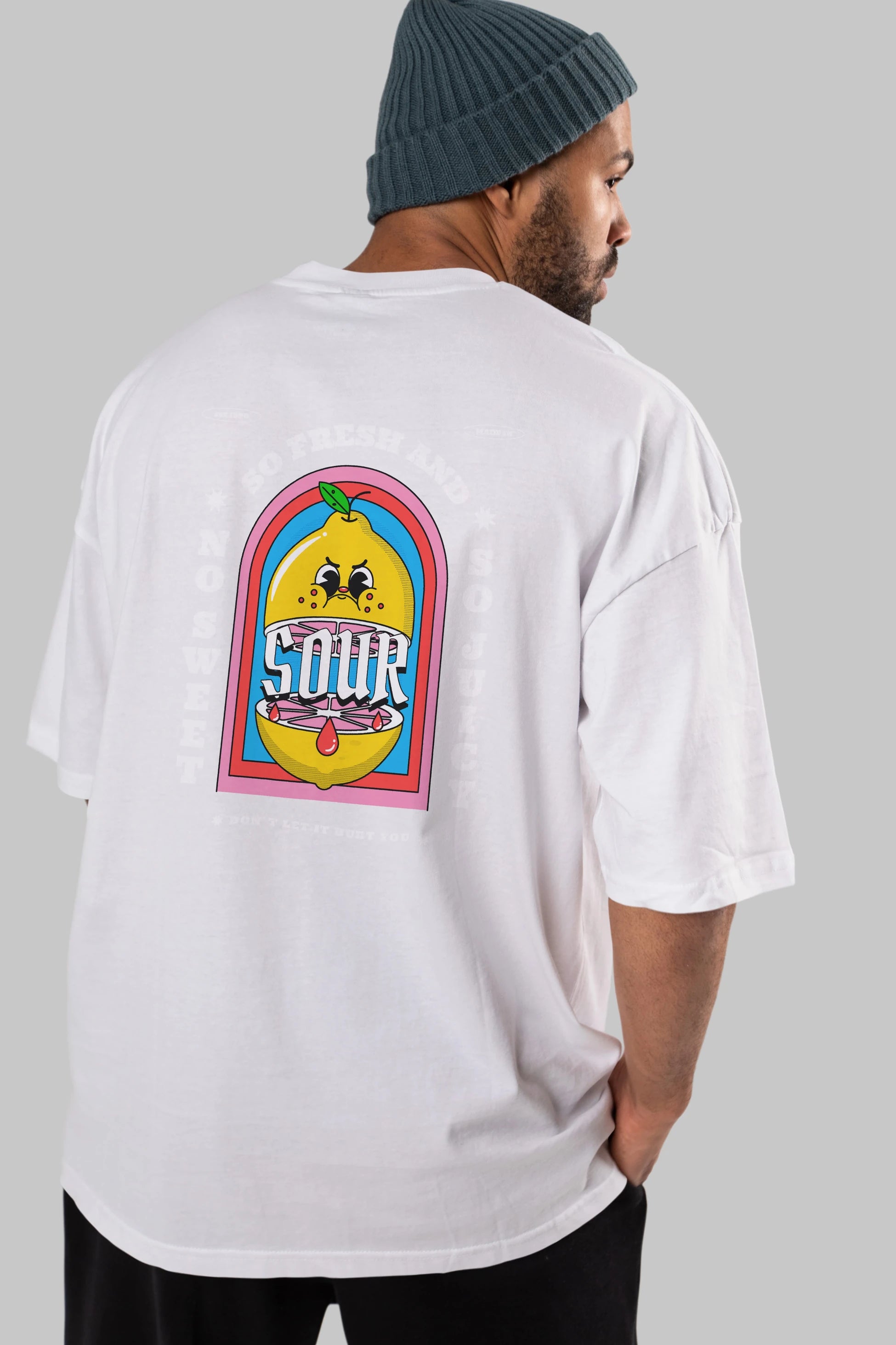 So Fresh And Sour Arka Baskılı Oversize t-shirt Erkek Kadın Unisex