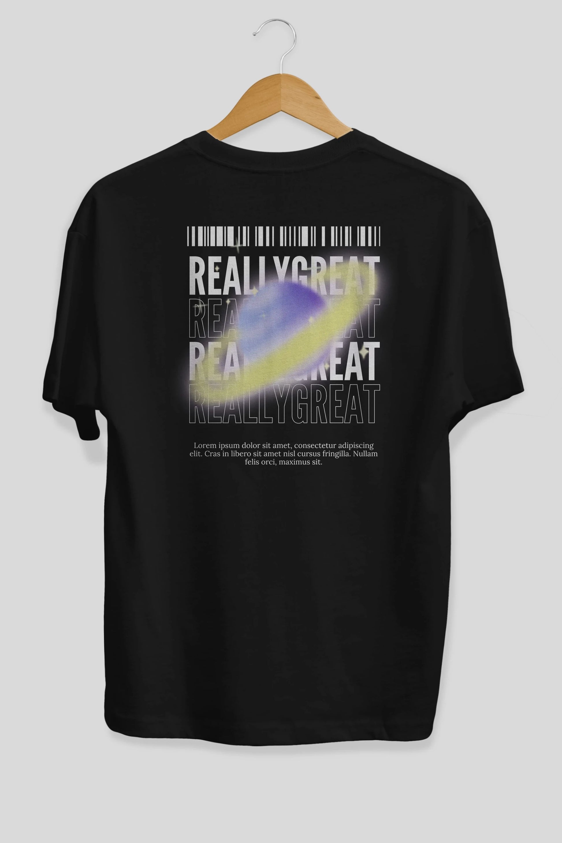 Really Great 2 Yazılı Arka Baskılı Oversize t-shirt Erkek Kadın Unisex