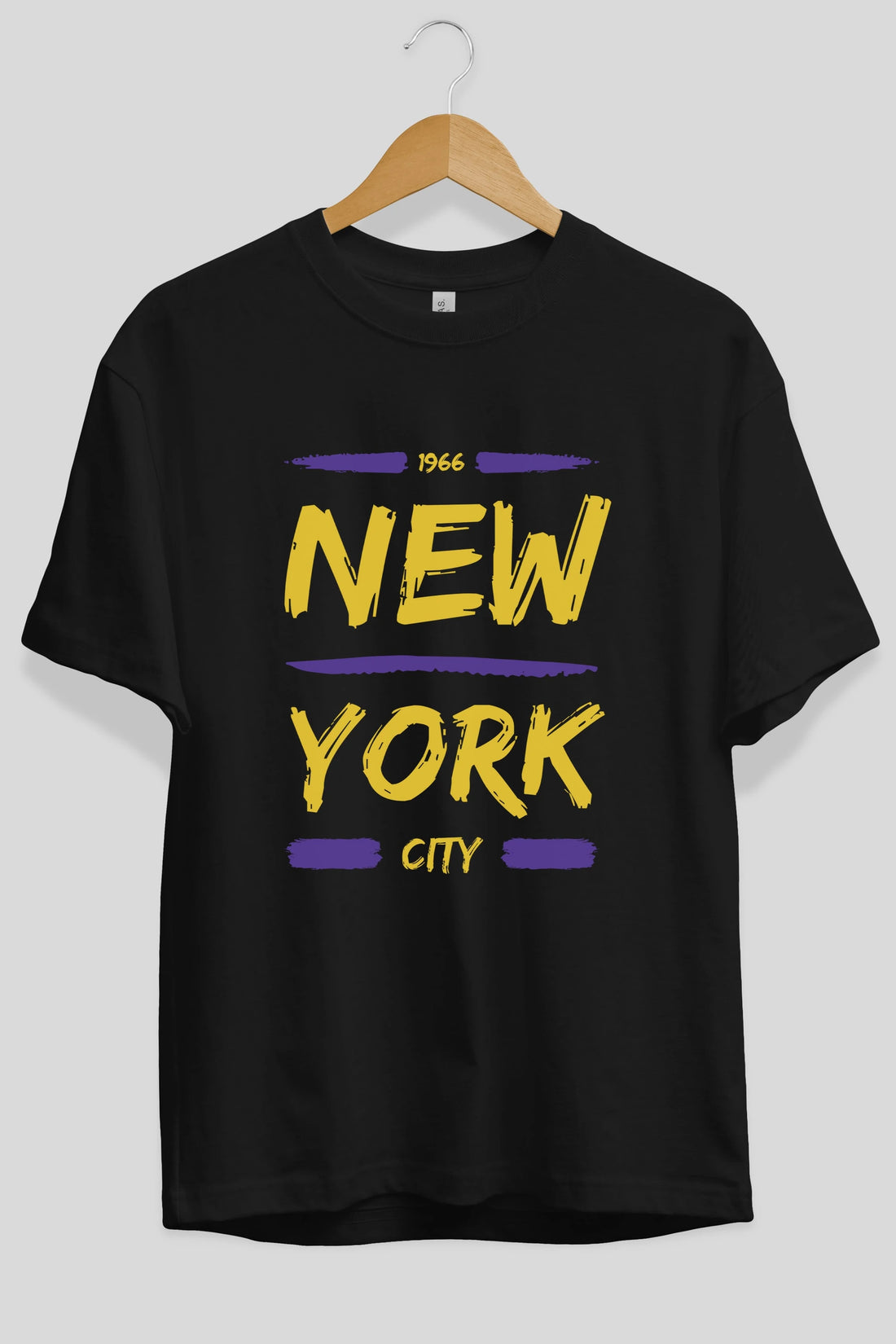 New York City 2 Ön Baskılı Oversize t-shirt Erkek Kadın Unisex