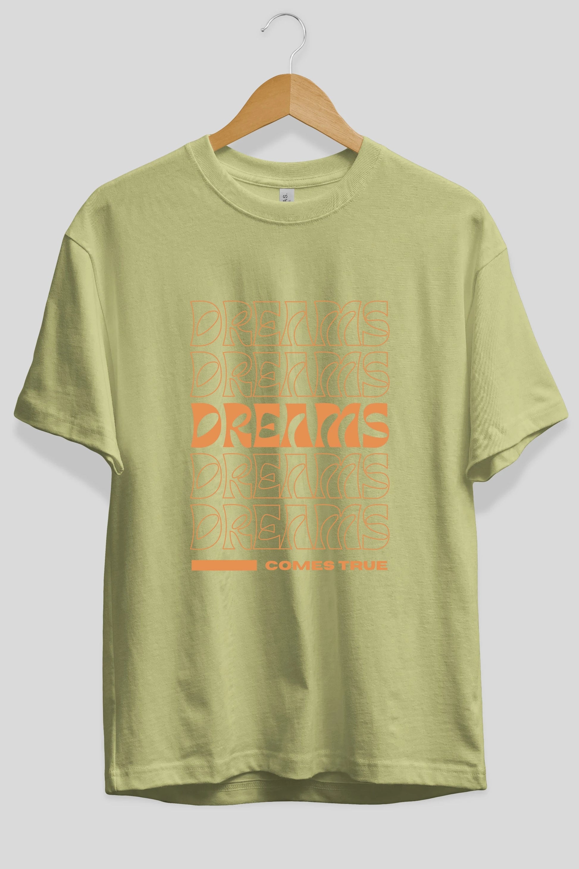 Dreams Yazılı Ön Baskılı Oversize t-shirt Erkek Kadın Unisex