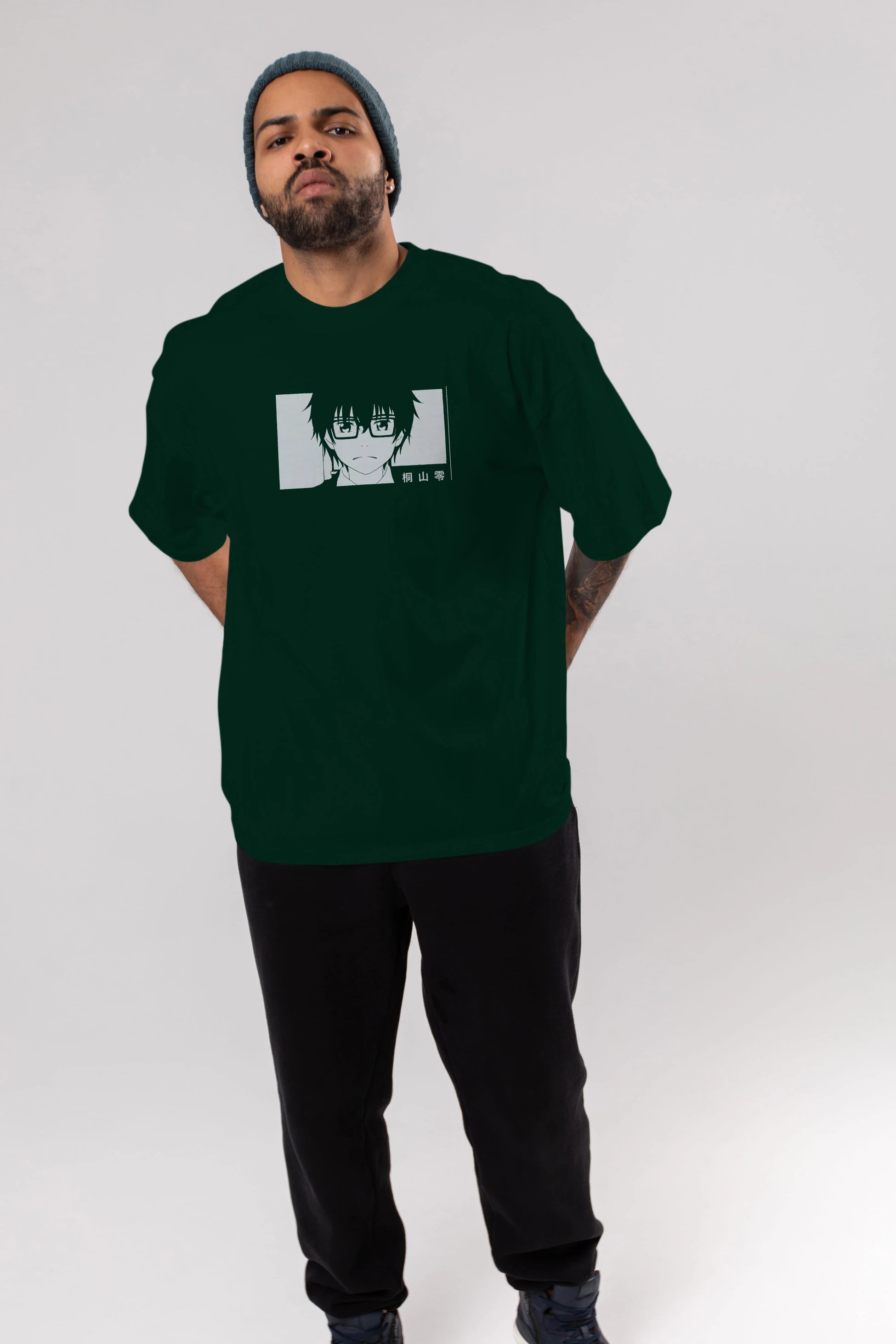 Rei Kiriyama 3 Anime Ön Baskılı Oversize t-shirt %100 pamuk Erkek Kadın Unisex