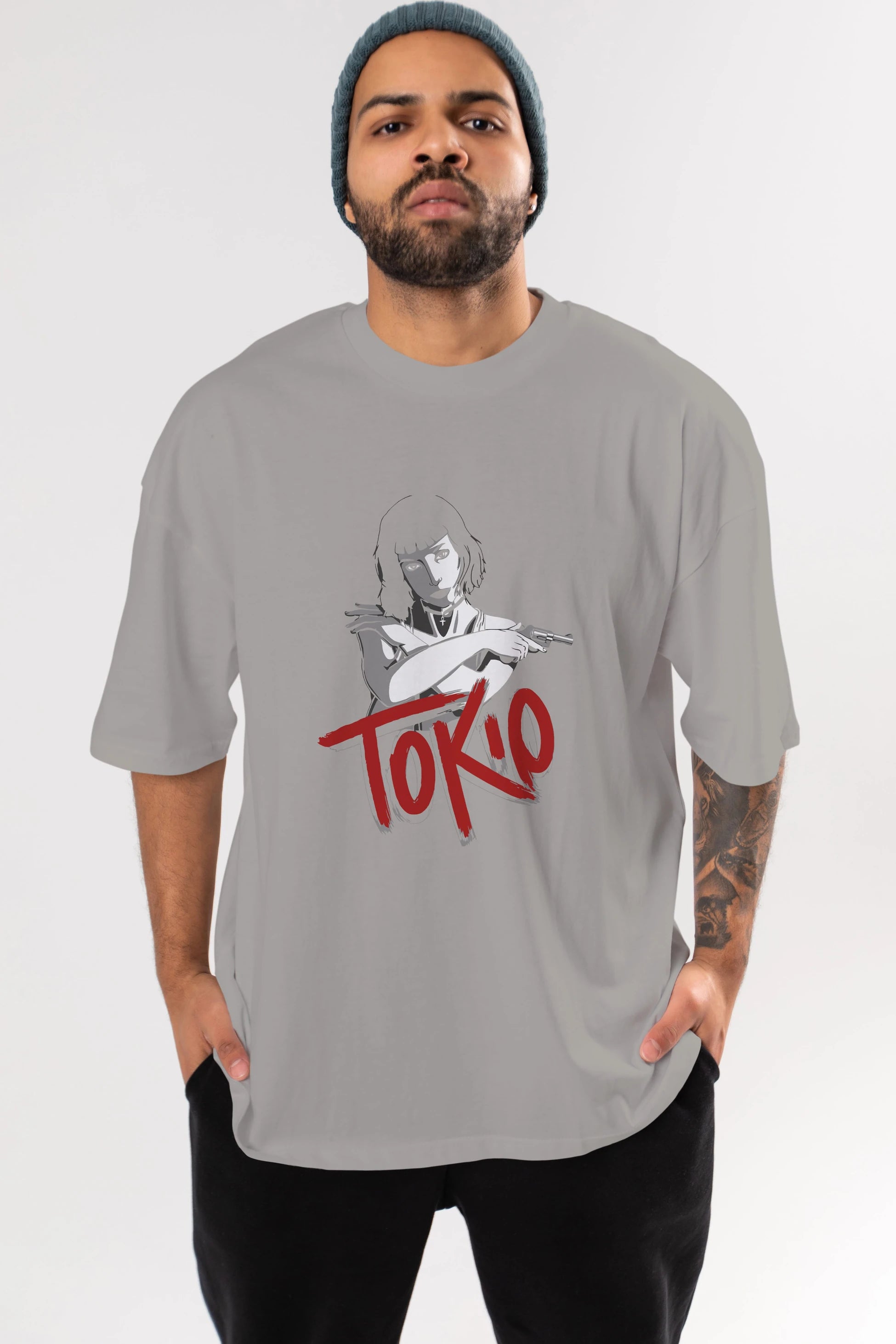 La Casa De Papel (10) Ön Baskılı Oversize t-shirt Erkek Kadın Unisex %100 Pamuk Bisiklet Yaka tişort