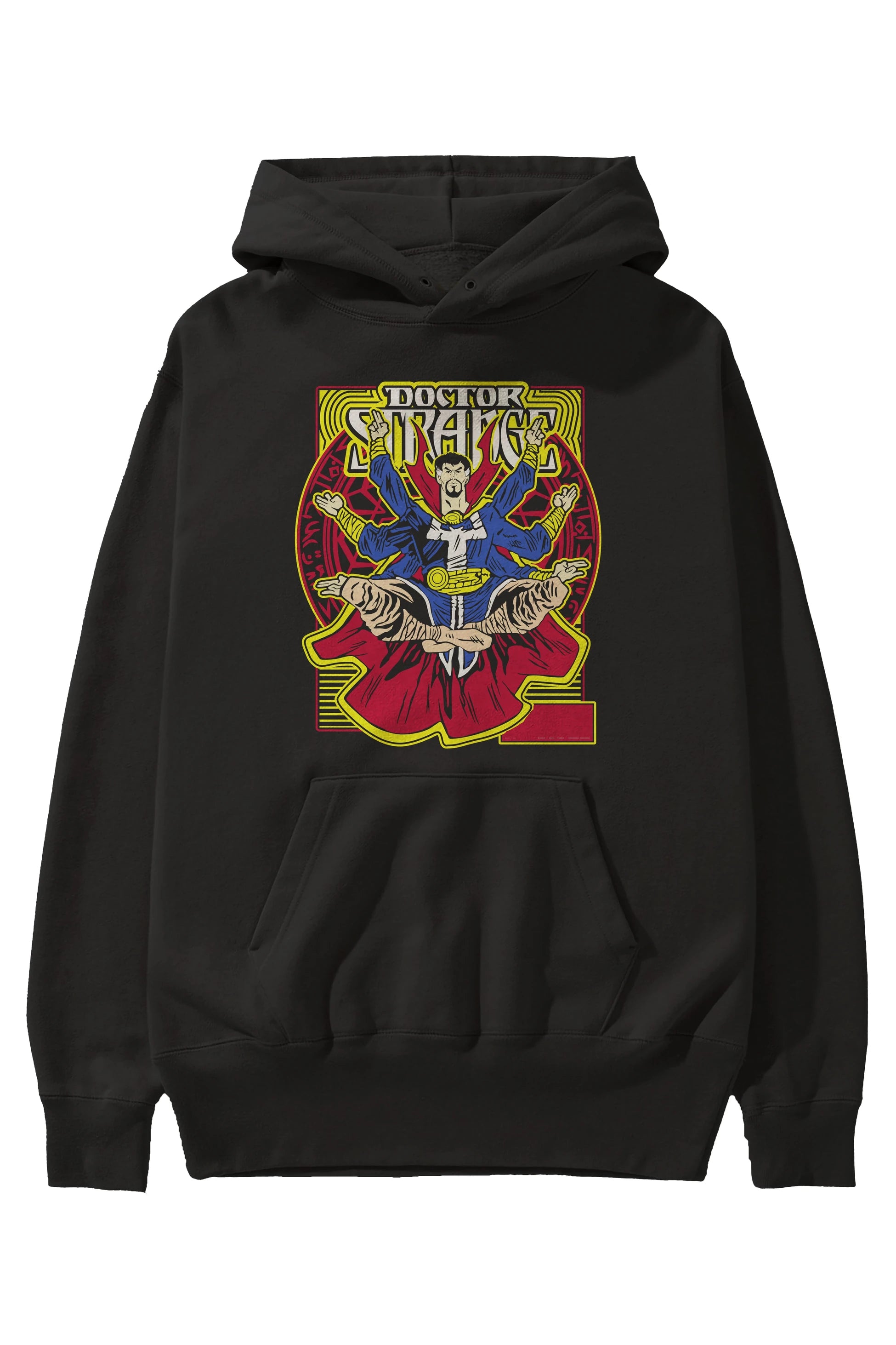 Doctor Strange (1) Ön Baskılı Hoodie Oversize Kapüşonlu Sweatshirt Erkek Kadın Unisex