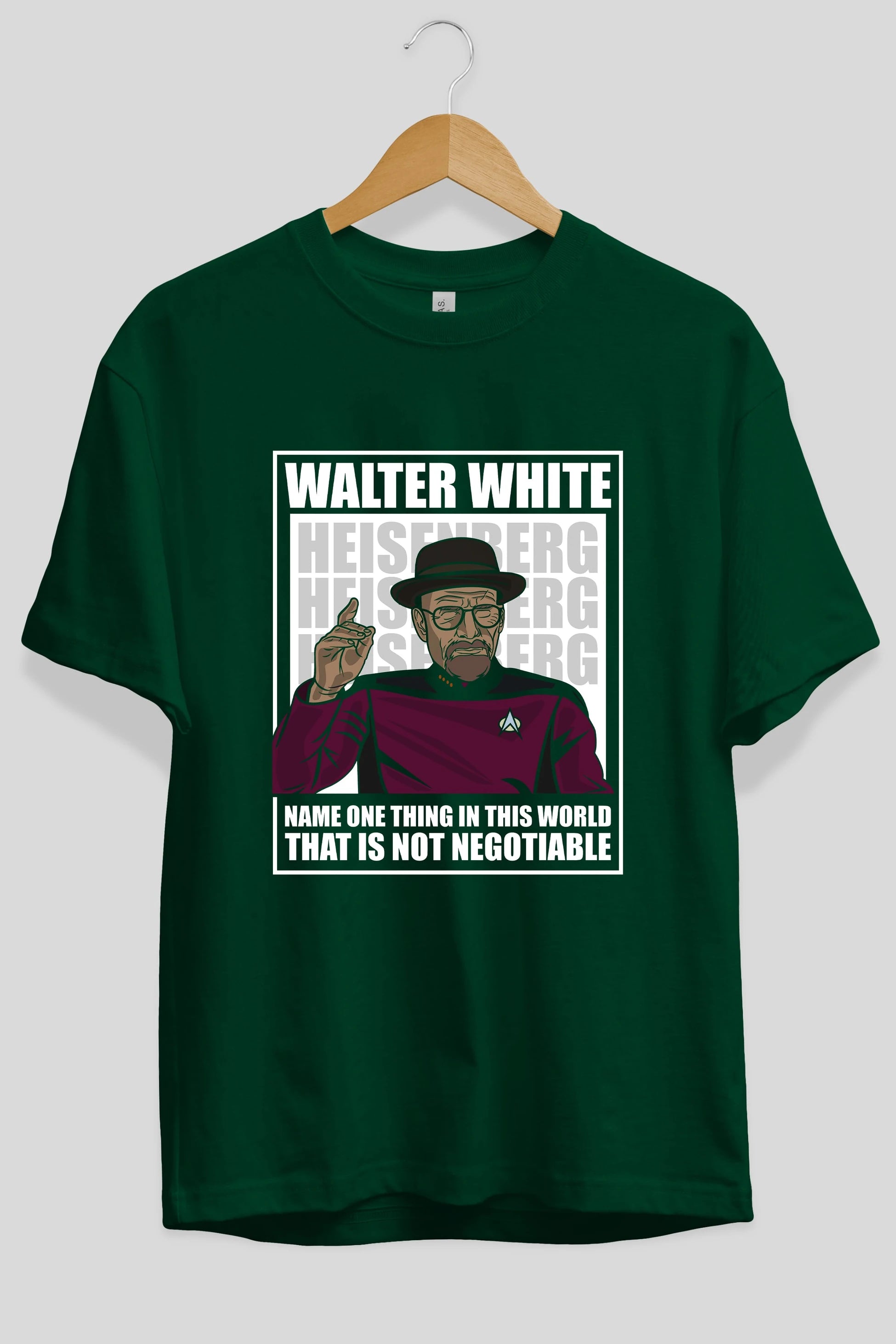 Captain Pixard Heisenberg Ön Baskılı Oversize t-shirt Erkek Kadın Unisex %100 Pamuk tişort