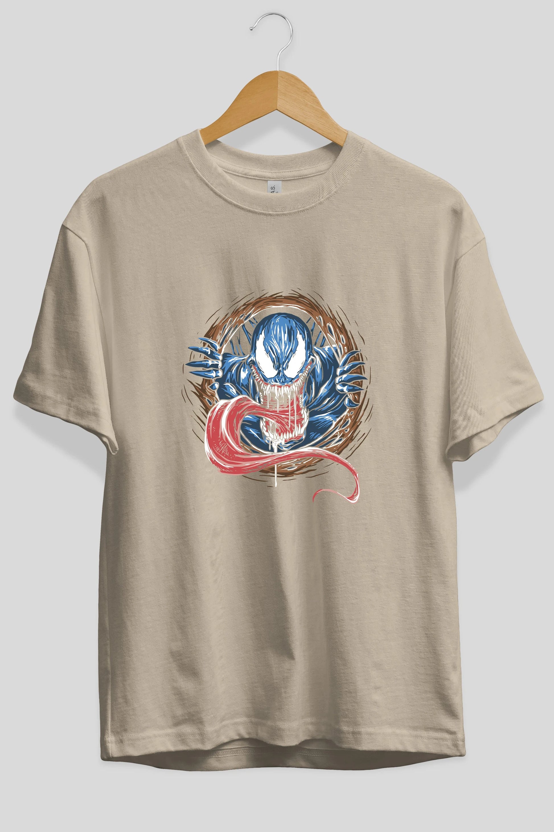 Venom (7) Ön Baskılı Oversize t-shirt Erkek Kadın Unisex %100 Pamuk Bisiklet Yaka tişort