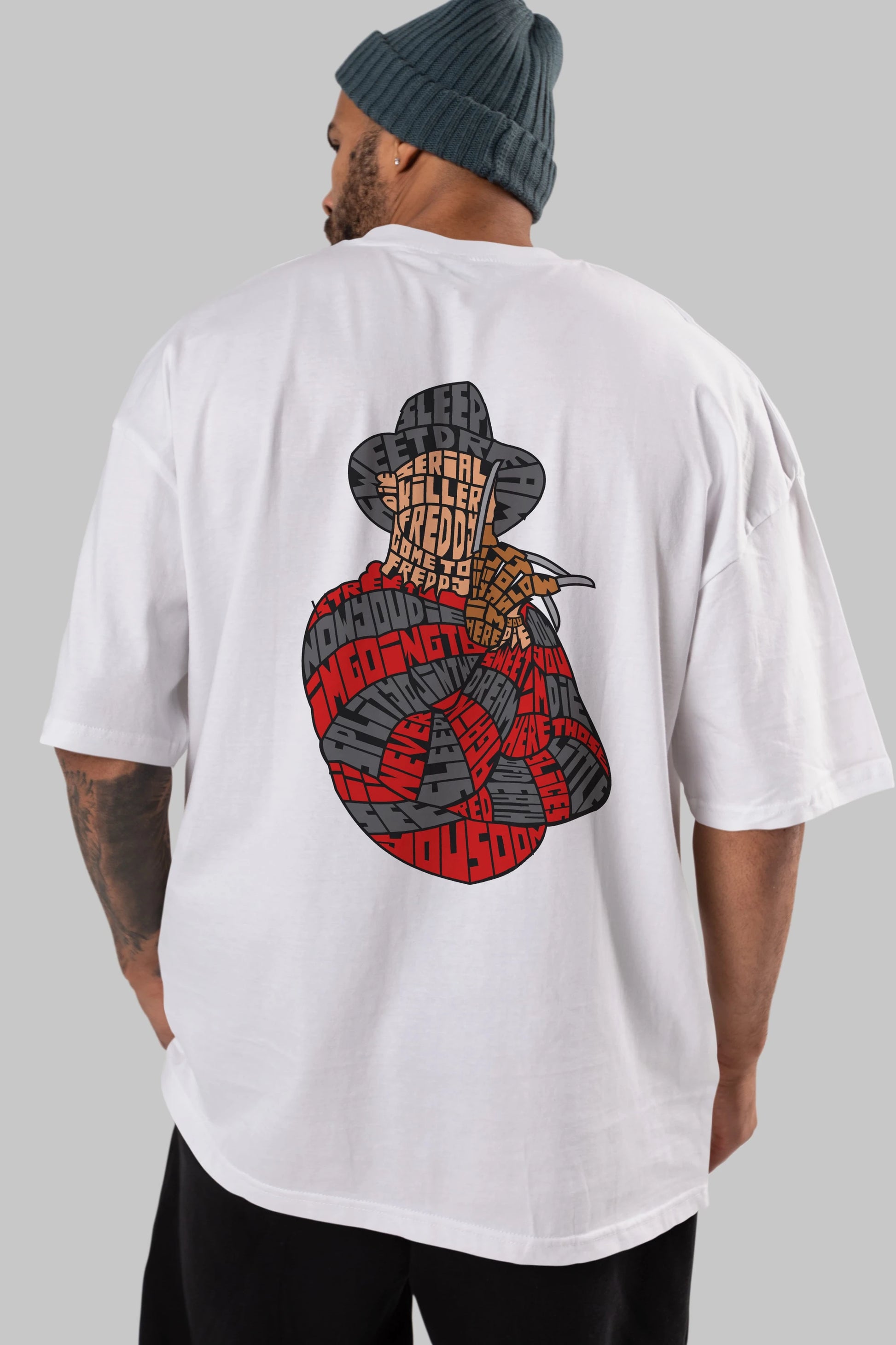 Sweet Dream Arka Baskılı Oversize t-shirt %100 pamuk Erkek Kadın Unisex