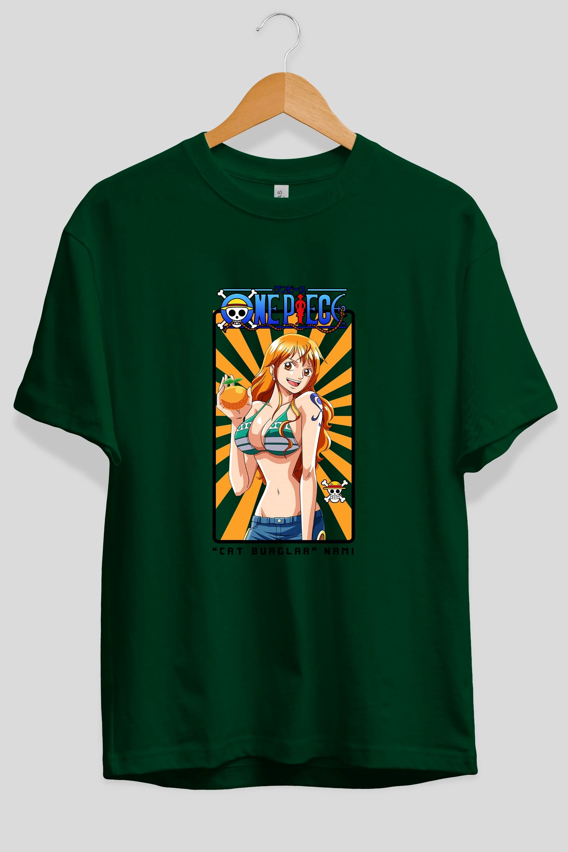 Nami Anime Ön Baskılı Oversize t-shirt Erkek Kadın Unisex