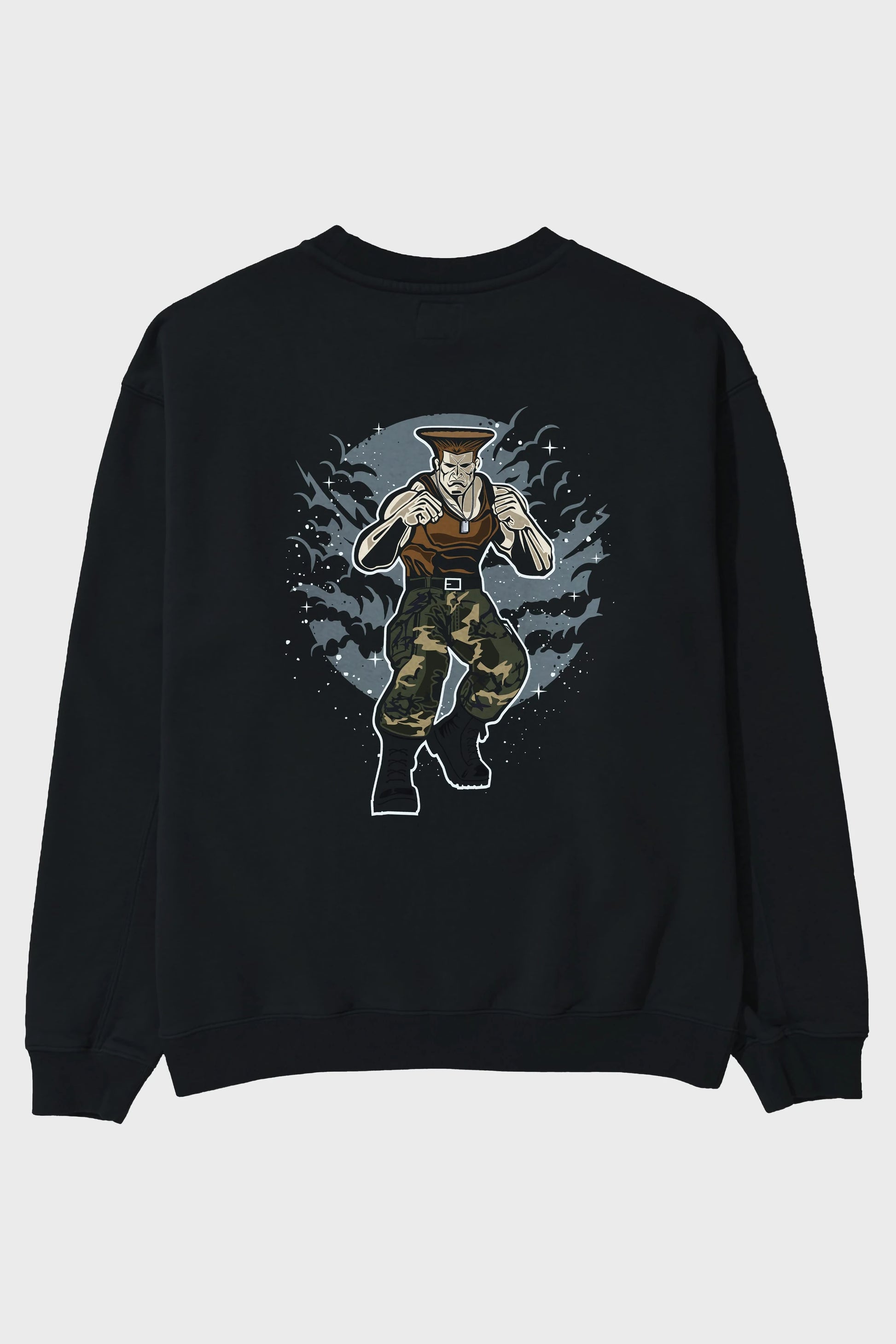 Guile Arka Baskılı Oversize Sweatshirt Erkek Kadın Unisex