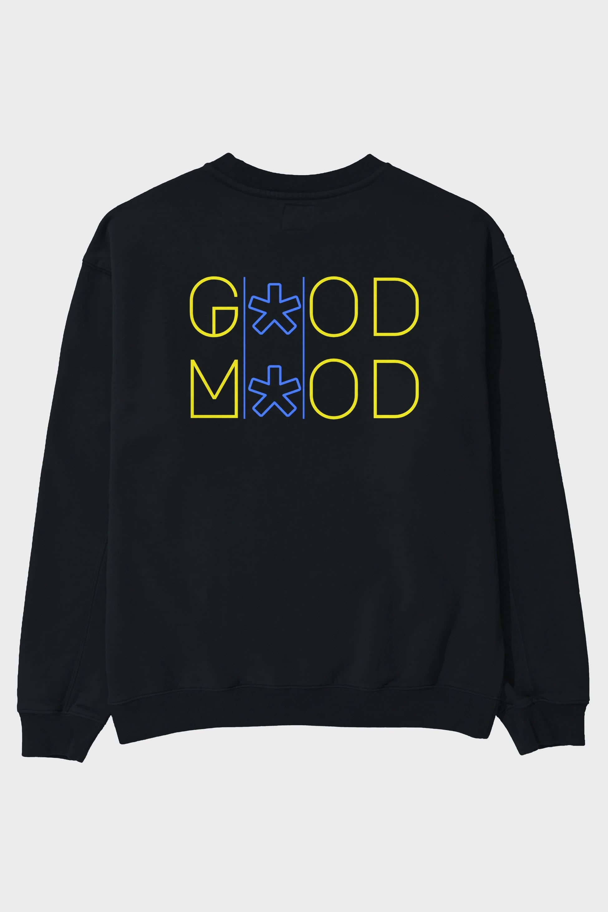 Good Mood Yazılı Arka Baskılı Oversize Sweatshirt Erkek Kadın Unisex
