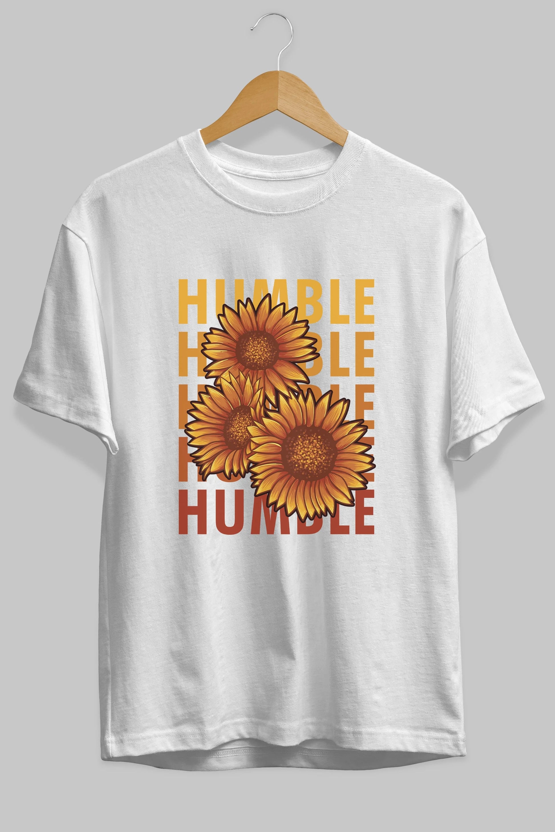 Humble 2 Ön Baskılı Oversize t-shirt Erkek Kadın Unisex
