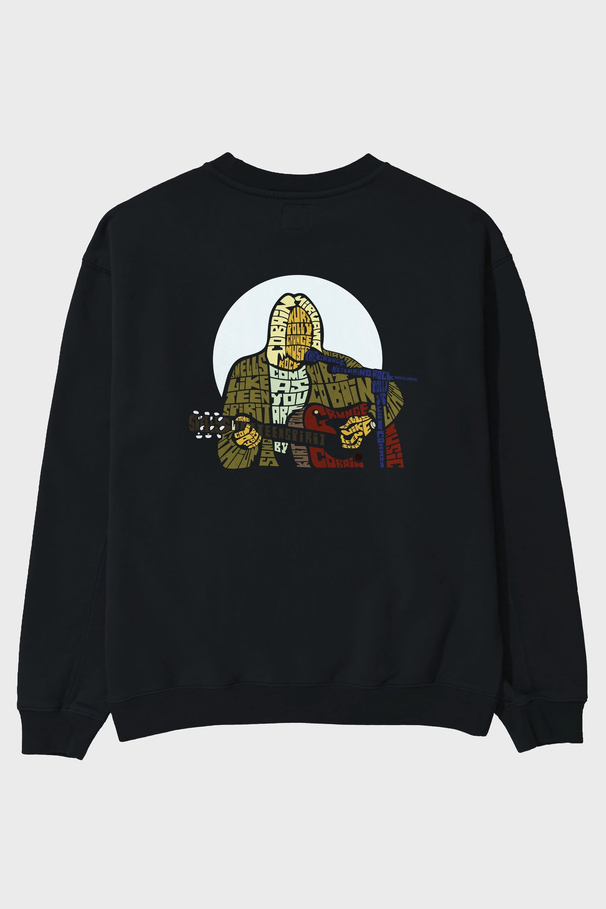 Kurt Cobain Arka Baskılı Oversize Sweatshirt Erkek Kadın Unisex
