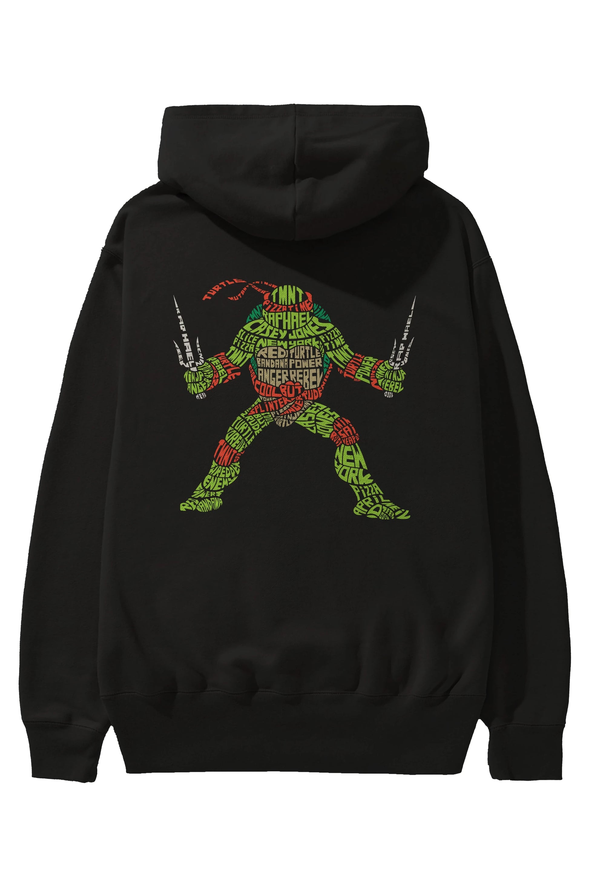 Ninja Turtle Arka Baskılı Hoodie Oversize Kapüşonlu Sweatshirt Erkek Kadın Unisex