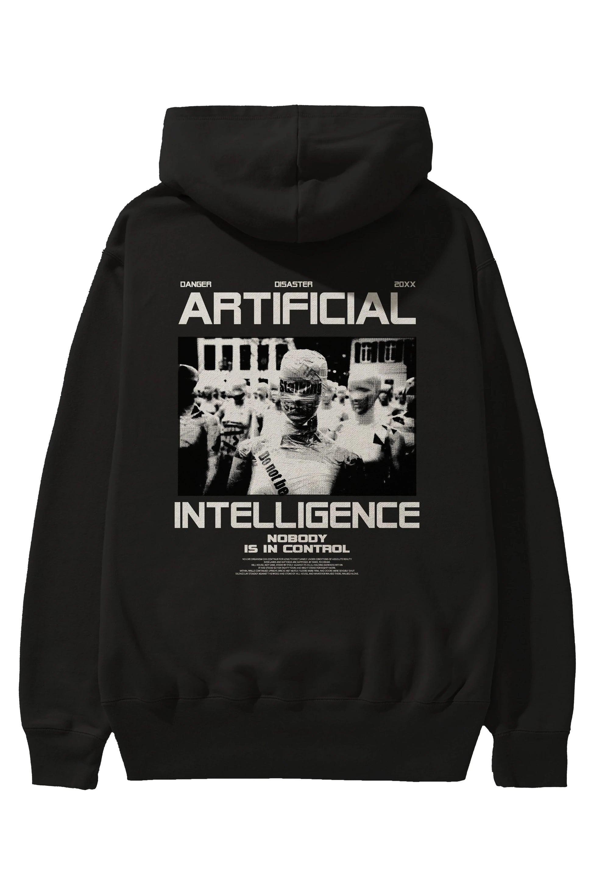 Artificial Intelligence Arka Baskılı Hoodie Oversize Kapüşonlu Sweatshirt Erkek Kadın Unisex