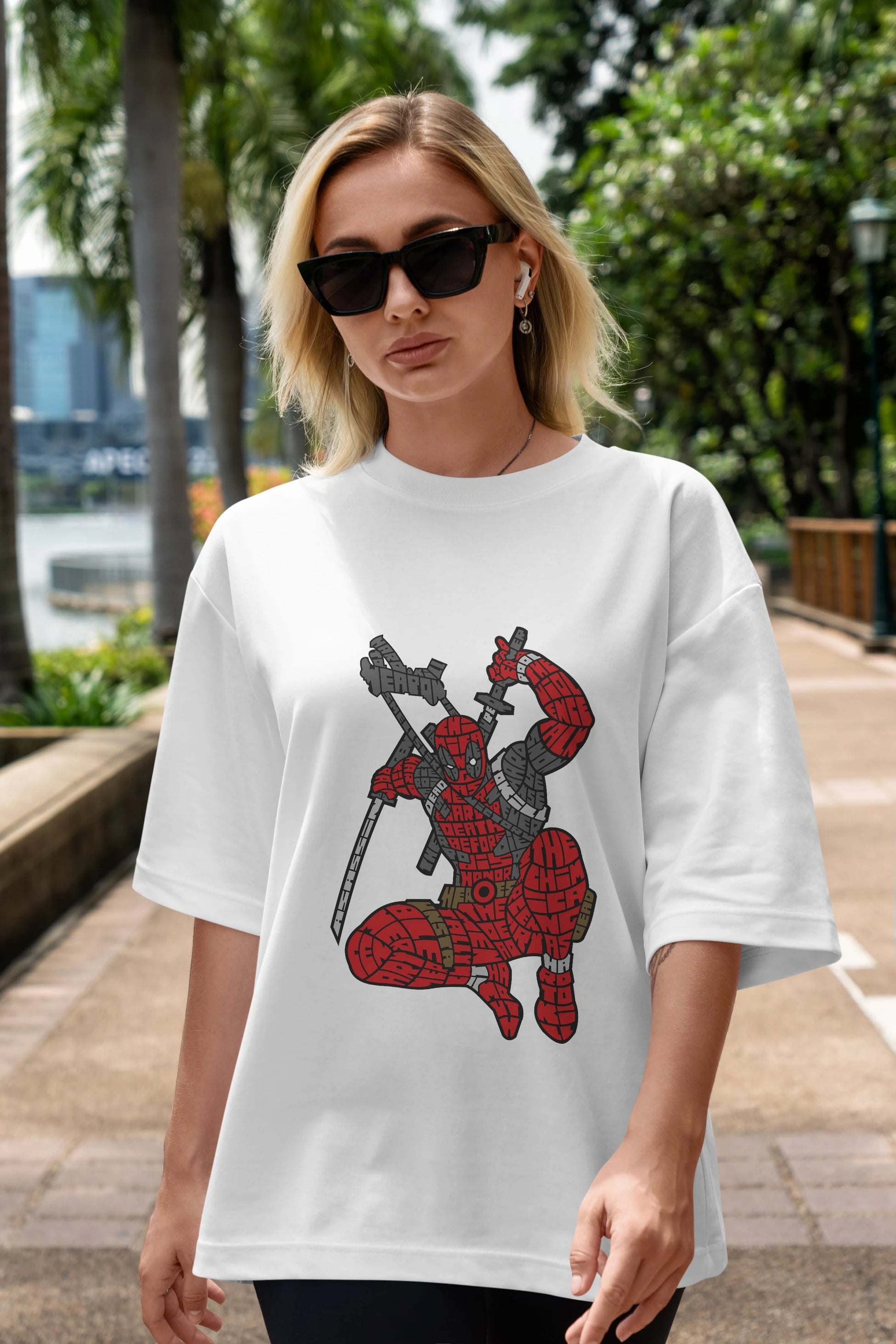 Chimichanga Ön Baskılı Oversize t-shirt %100 pamuk Erkek Kadın Unisex