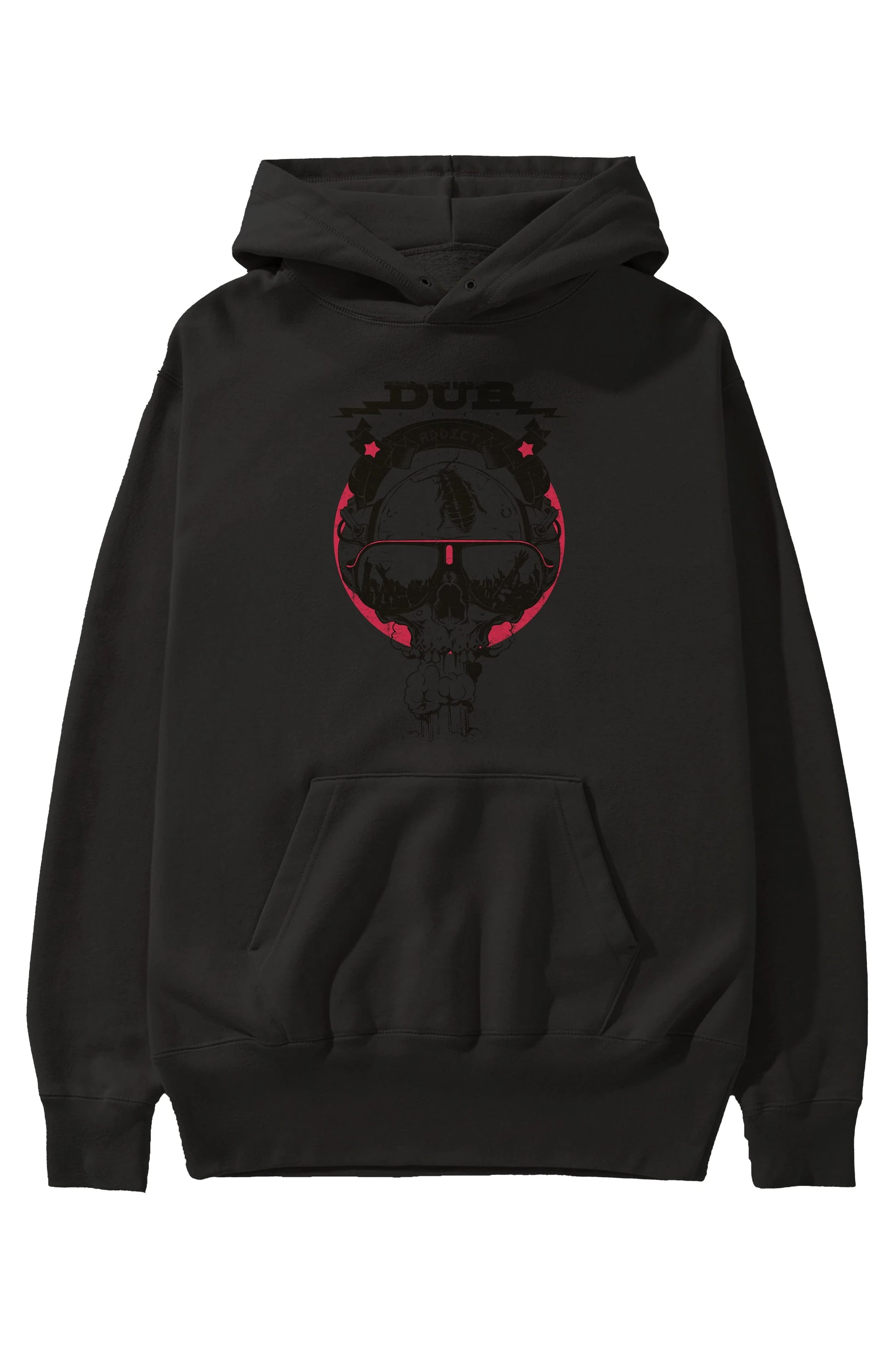 Dub Addict Ön Baskılı Hoodie Oversize Kapüşonlu Sweatshirt Erkek Kadın Unisex