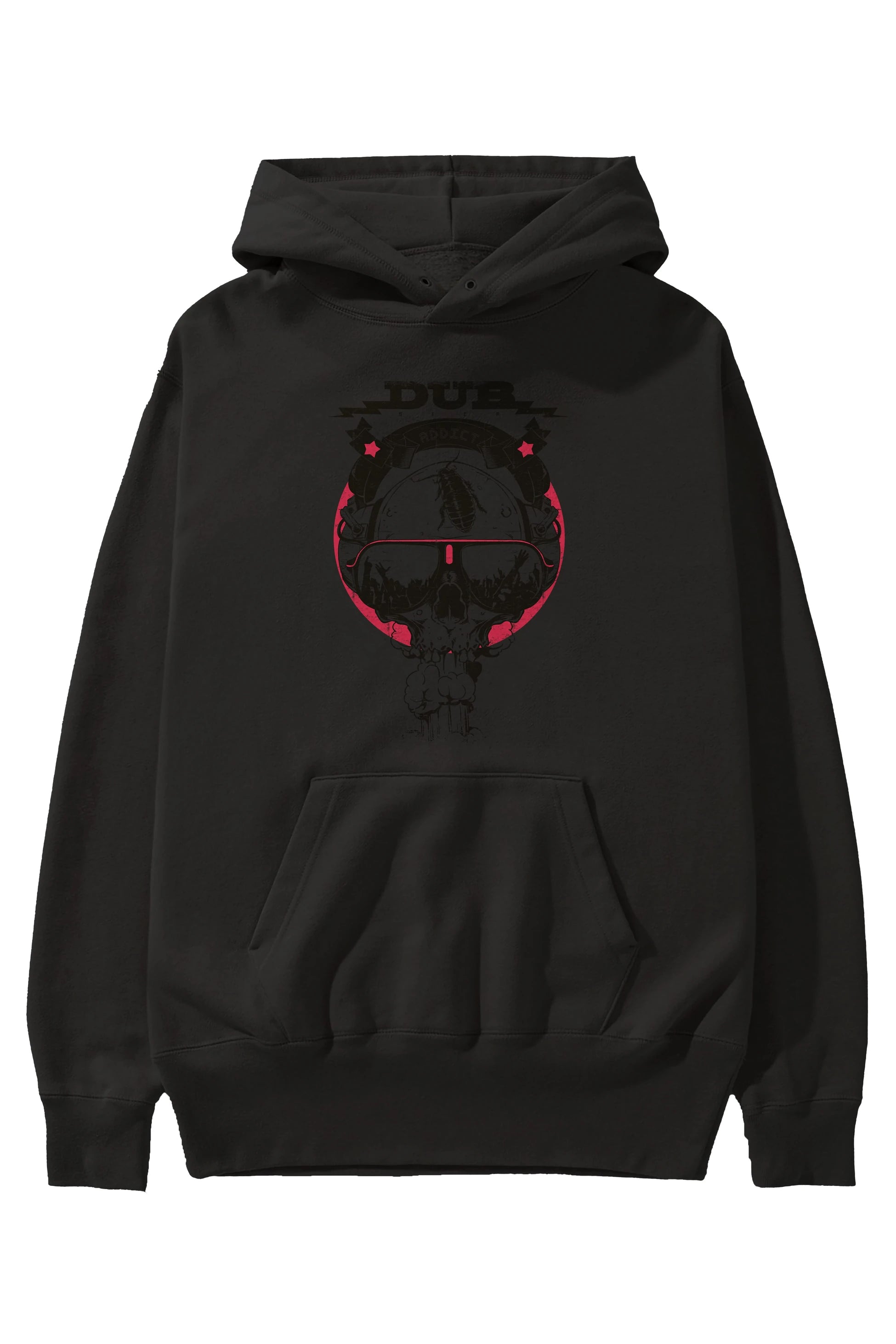 Dub Addict Ön Baskılı Hoodie Oversize Kapüşonlu Sweatshirt Erkek Kadın Unisex